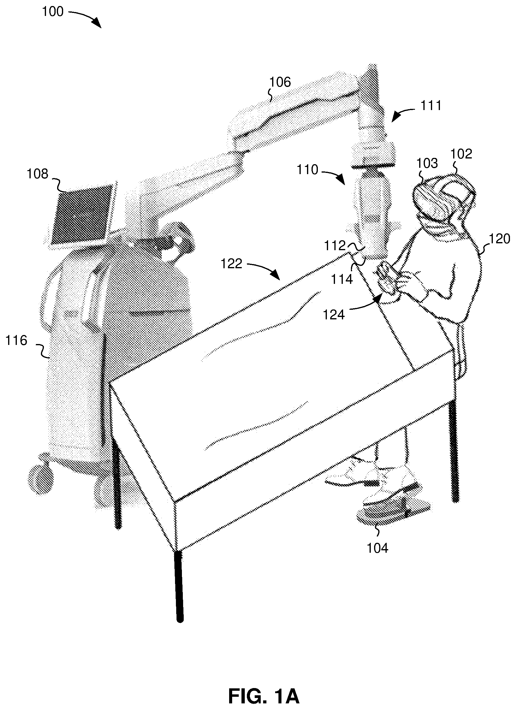 Patent US12426976 — User interface for controlling a surgical system — Figure 1