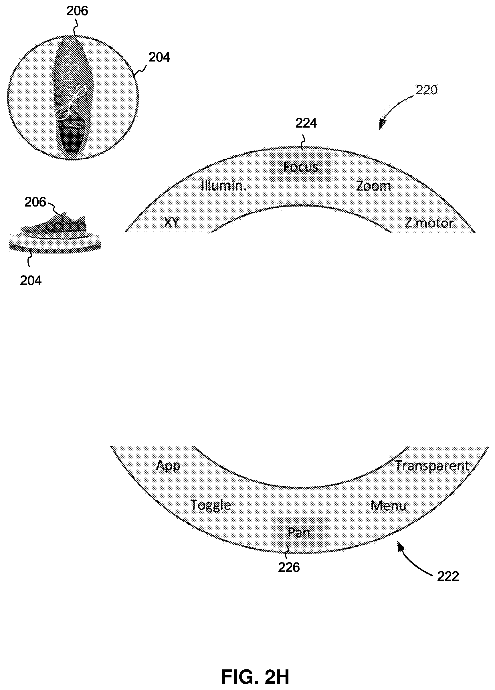 Patent US12426976 Figure 7 – User interface for controlling a surgical system