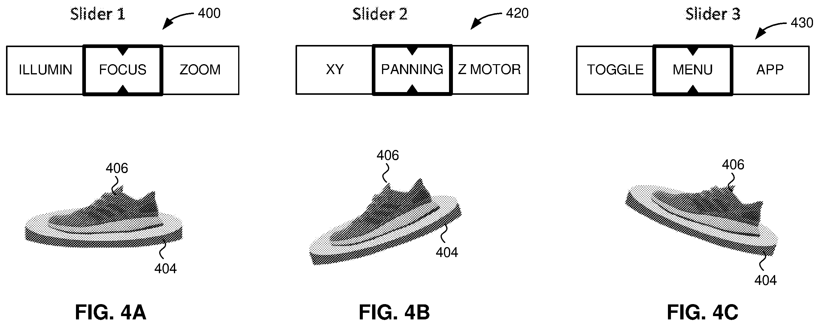 Patent US12426976 Figure 13 – User interface for controlling a surgical system