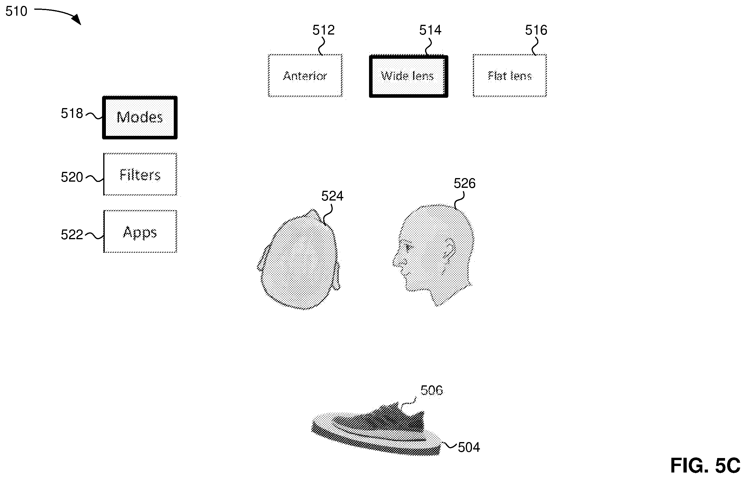 Patent US12426976 Figure 20 – User interface for controlling a surgical system