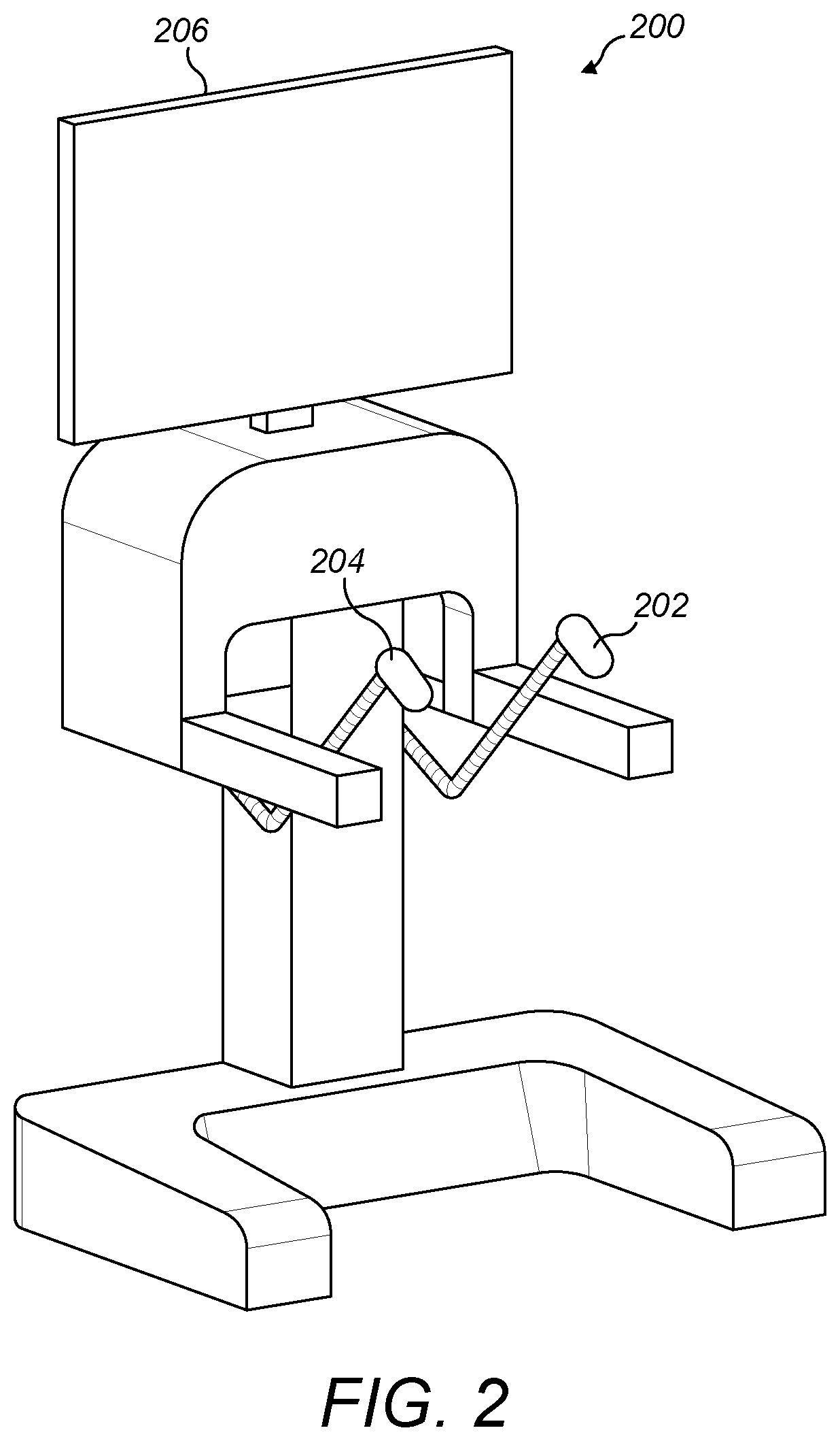 Patent US12426977 Figure 2 – Virtual console for controlling a surgical robot