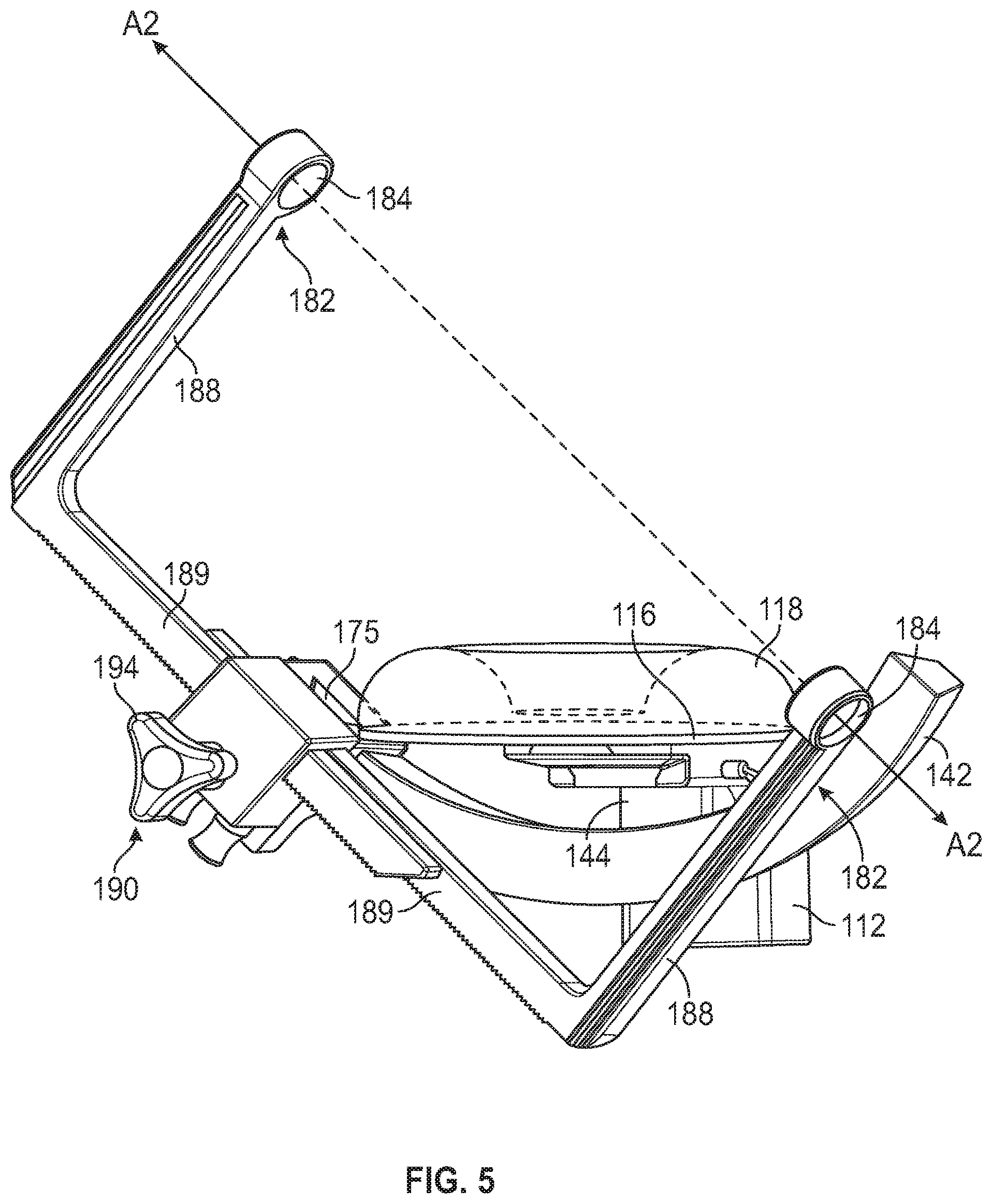Patent US12426983 Figure 4 – Head stabilization system and method with arc features