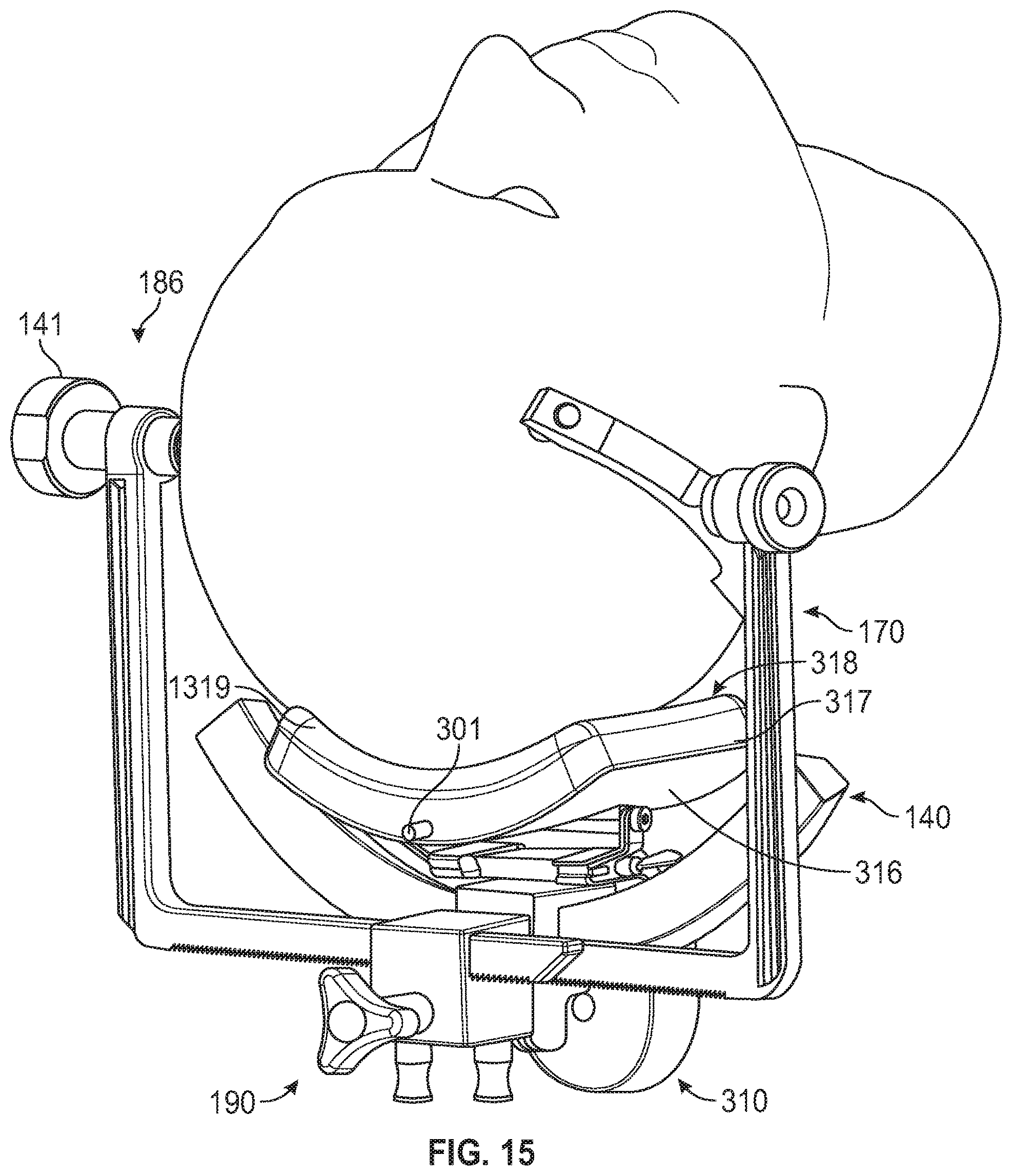 Patent US12426983 Figure 12 – Head stabilization system and method with arc features