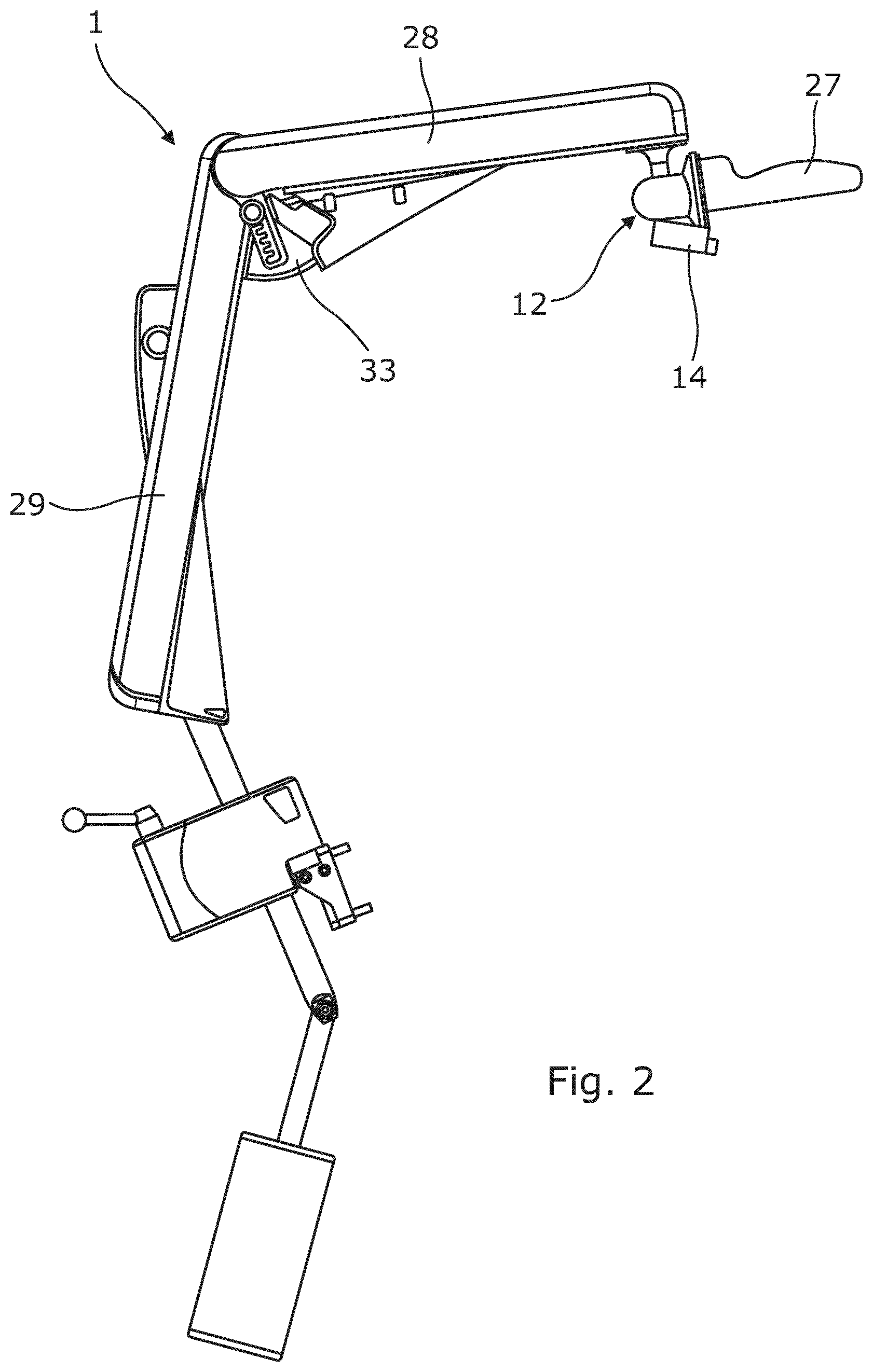 Patent US12426986 Figure 2 – Balancing, positioning and fixating assembly