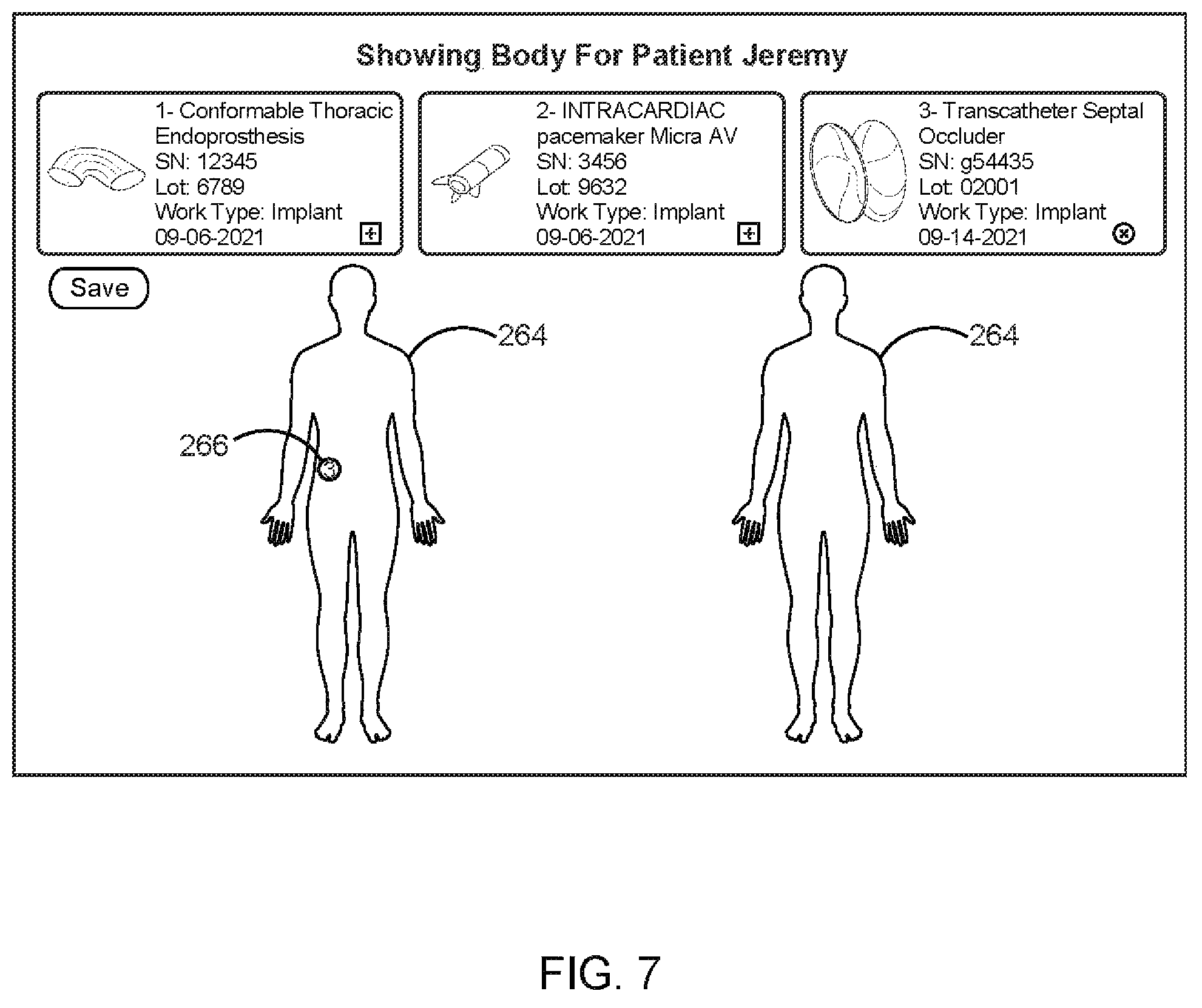 Patent US12426987 Figure 7 – Medical implant tracking system
