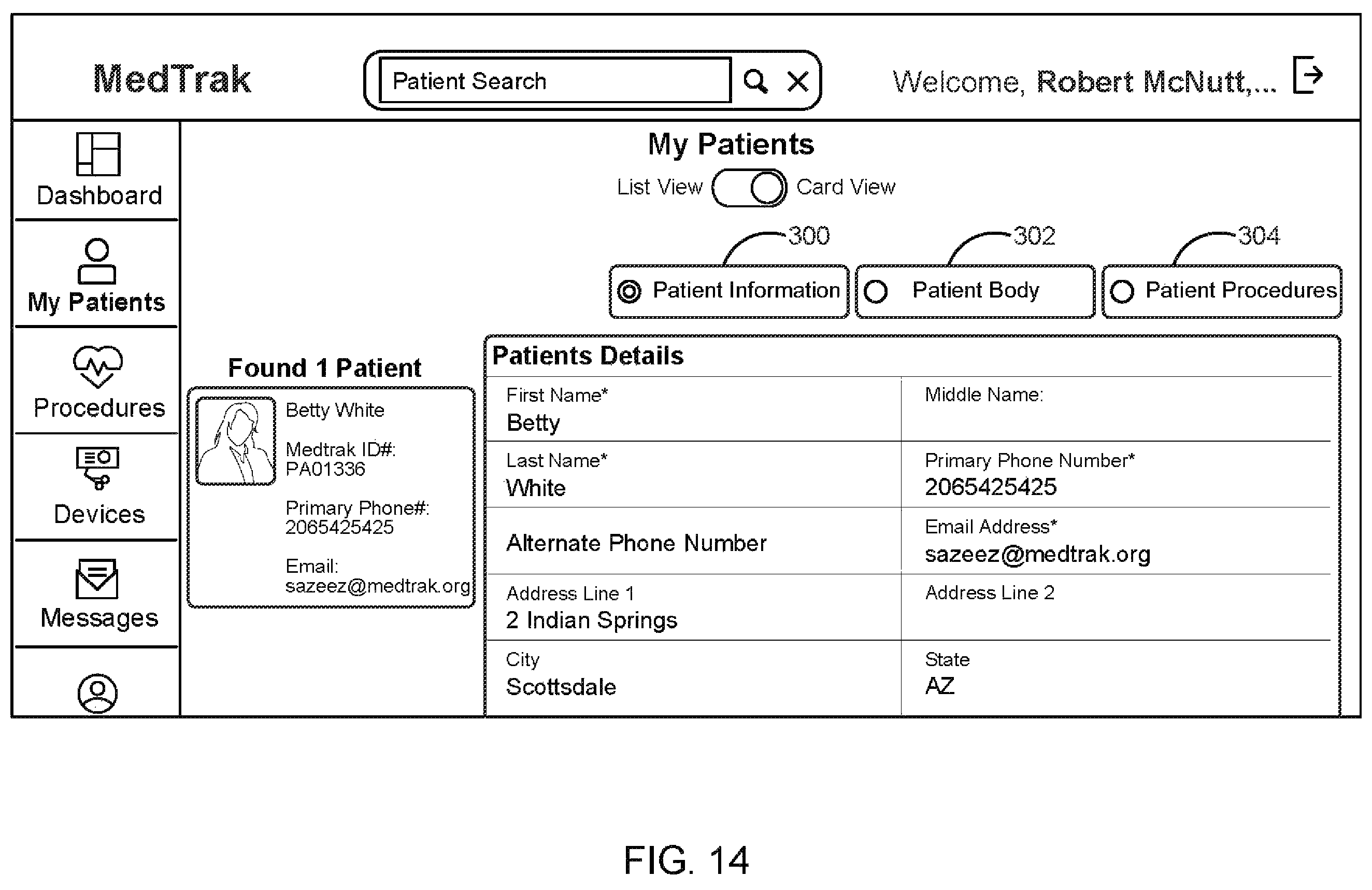Patent US12426987 Figure 14 – Medical implant tracking system