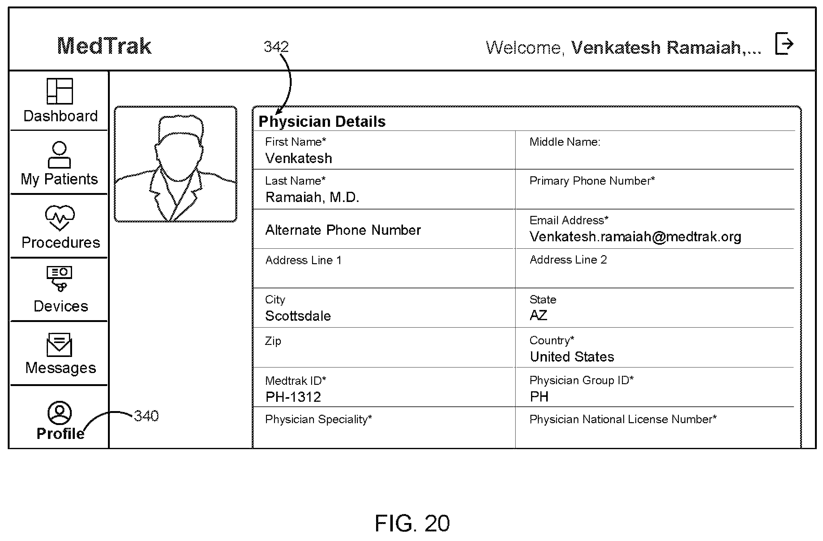 Patent US12426987 Figure 20 – Medical implant tracking system