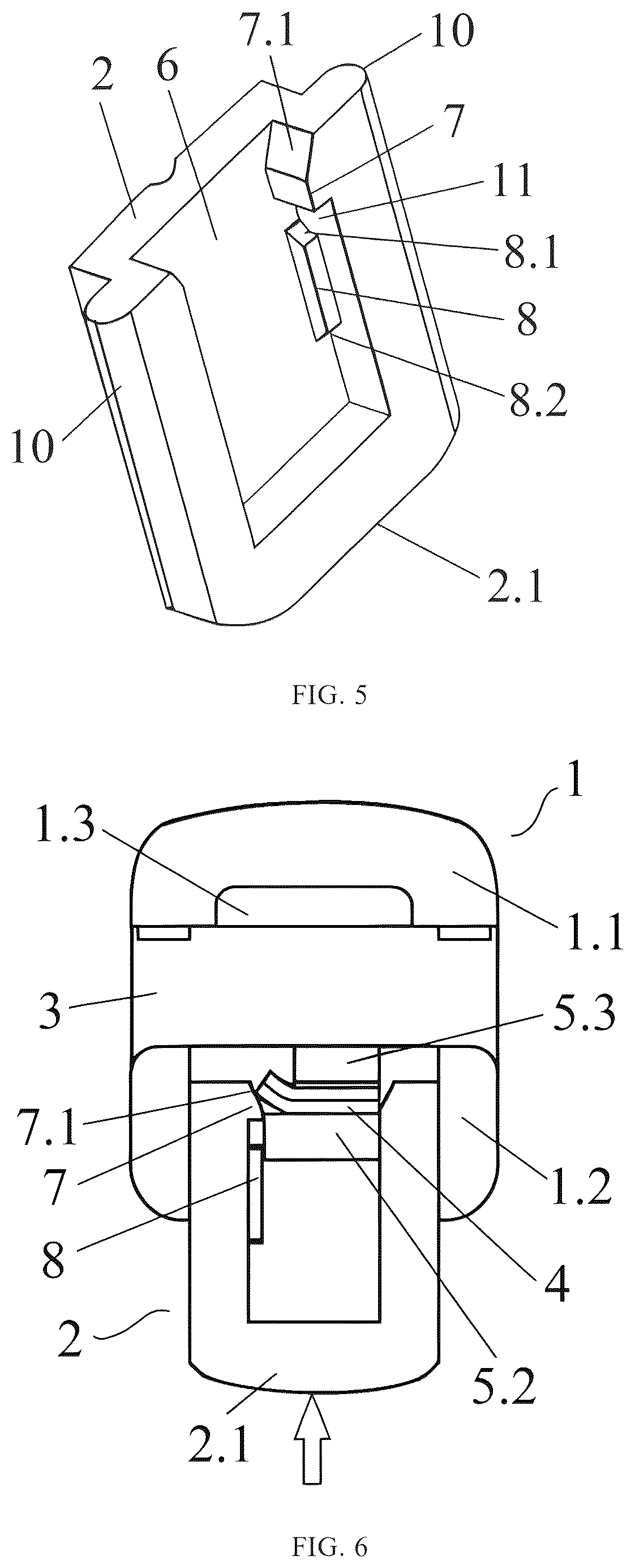 Patent US12426995 Figure 3 – Orthodontic self-locking system adapted to ribbon arch wire