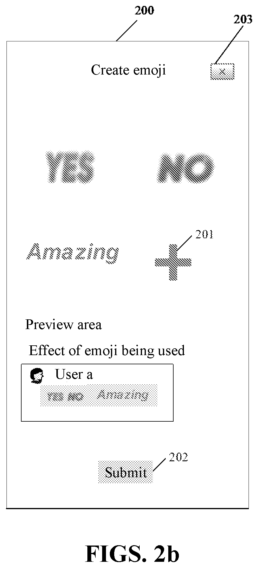 Patent US12430001 Figure 2 – Emoji preview method and apparatus, device and medium