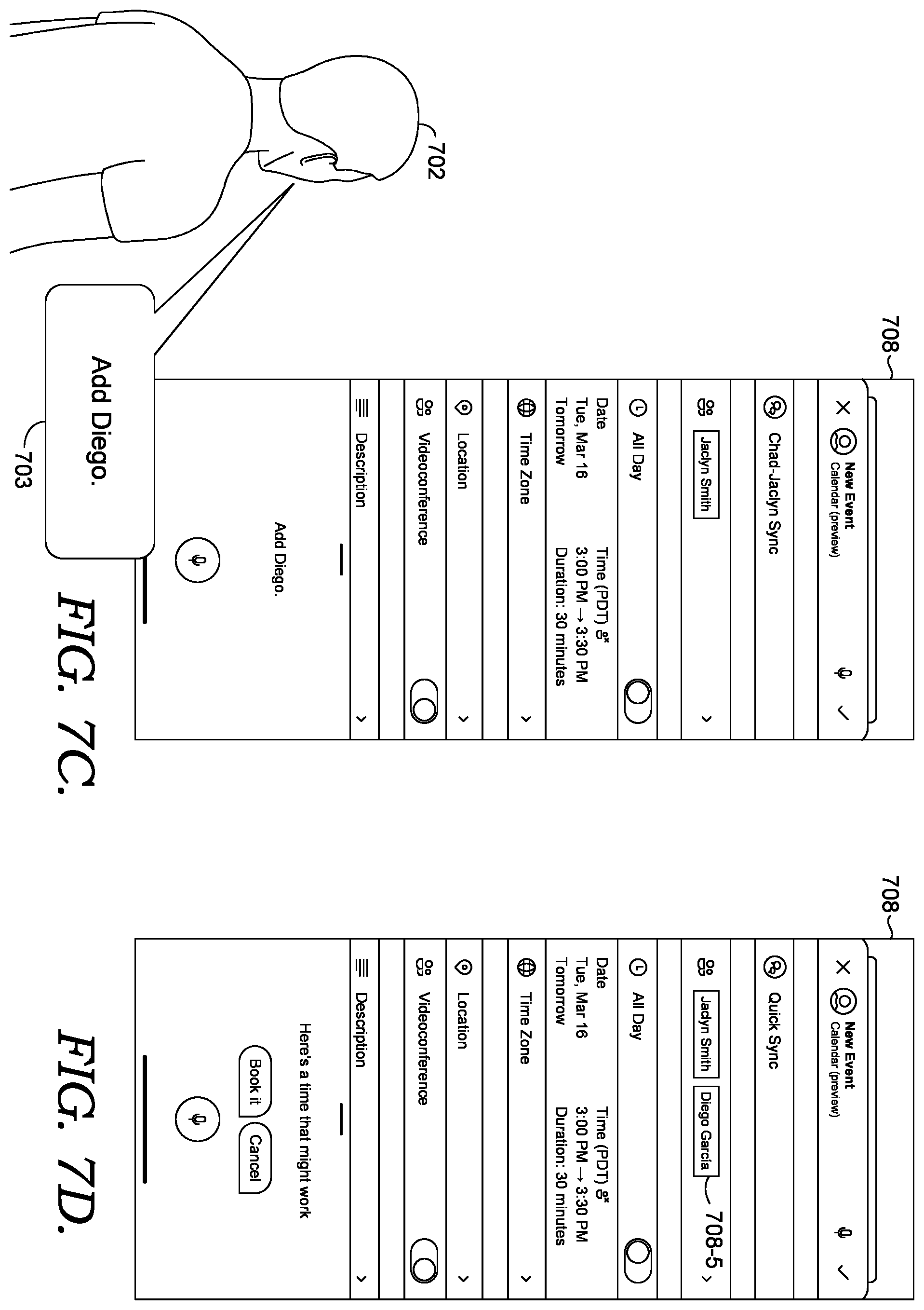 Patent US12430011 Figure 9 – Voice assistant-enabled client application with user view context and multi-modal input support