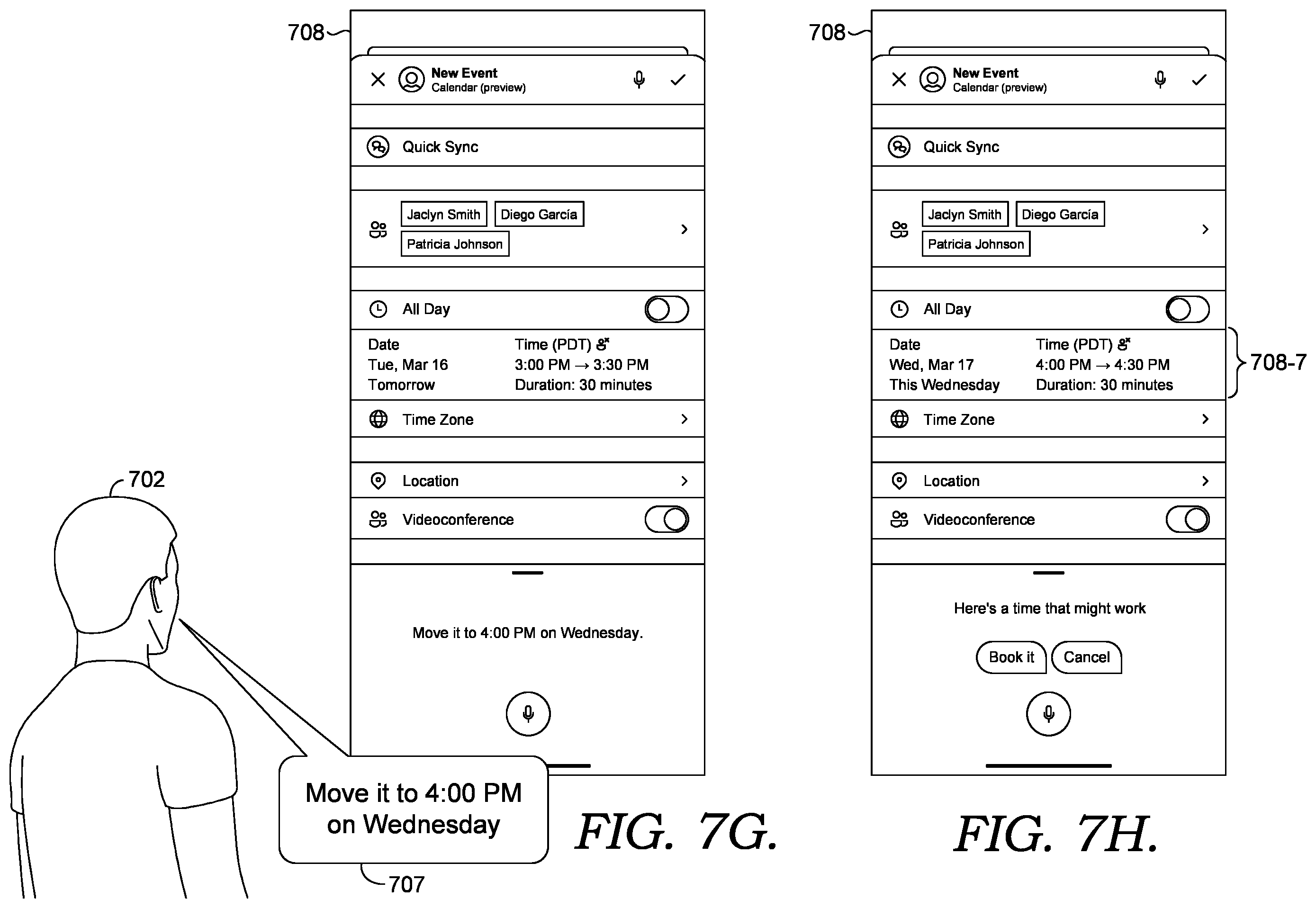 Patent US12430011 Figure 11 – Voice assistant-enabled client application with user view context and multi-modal input support