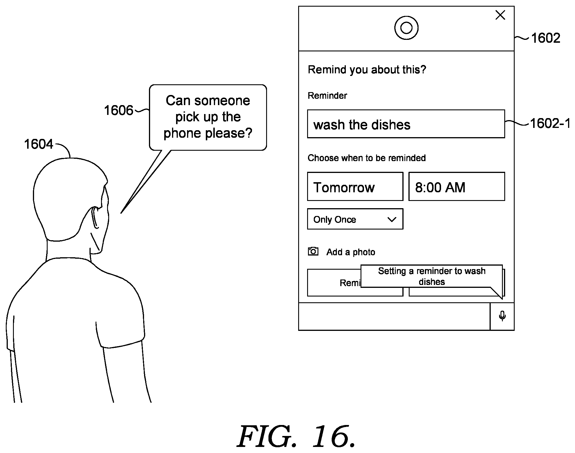 Patent US12430011 Figure 20 – Voice assistant-enabled client application with user view context and multi-modal input support