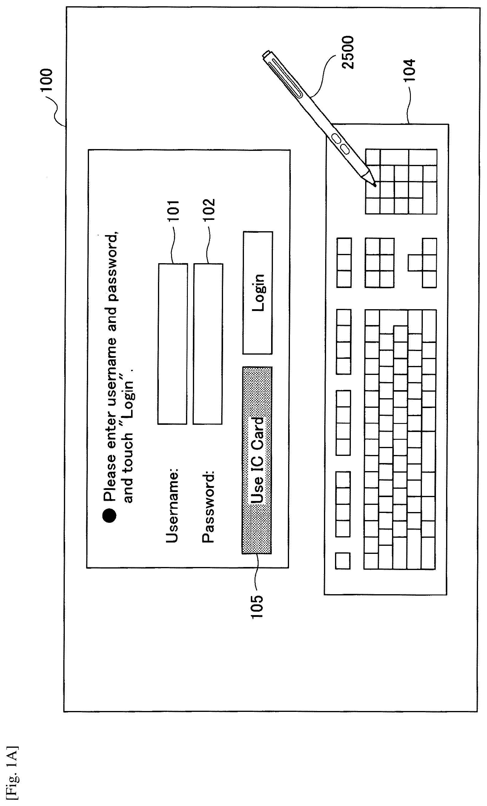Patent US12430023 — Display apparatus, input method, and program — Figure 1