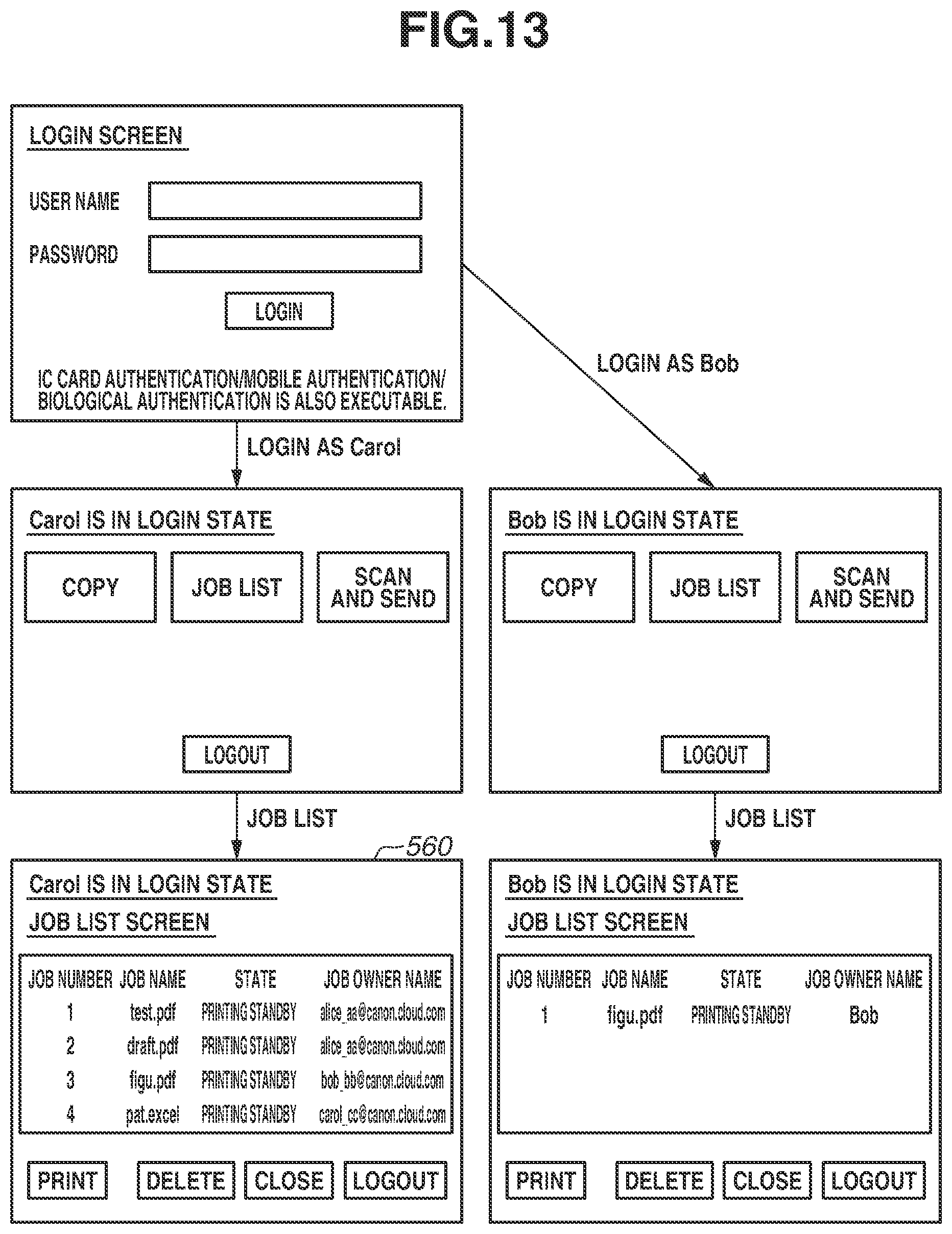 Patent US12430086 Figure 14 – Printing apparatus, control method, and storage medium for performing printing using a cloud print service