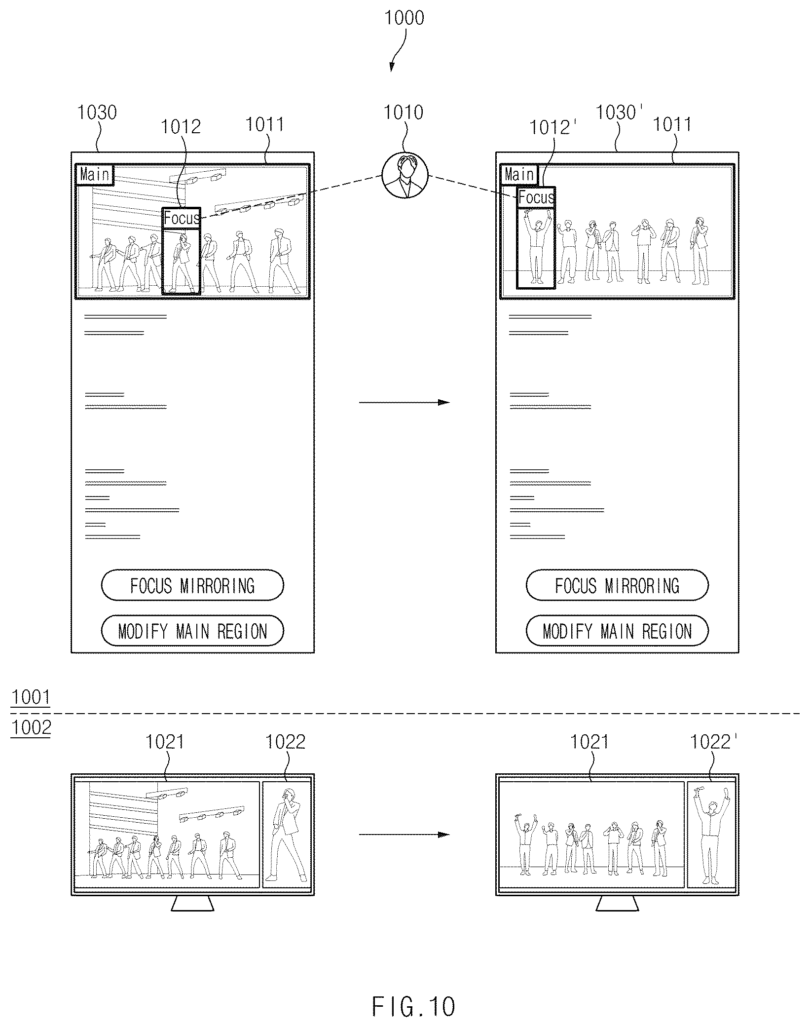 Patent US12430091 Figure 10 – Screen sharing method and electronic device therefor