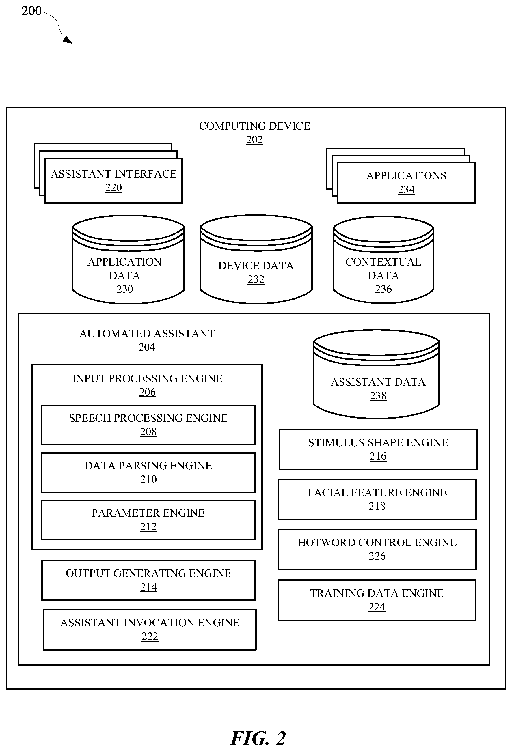 Patent US12430152 Figure 3 – Selectively invoking an automated assistant according to a result of shape detection at a capacitive array