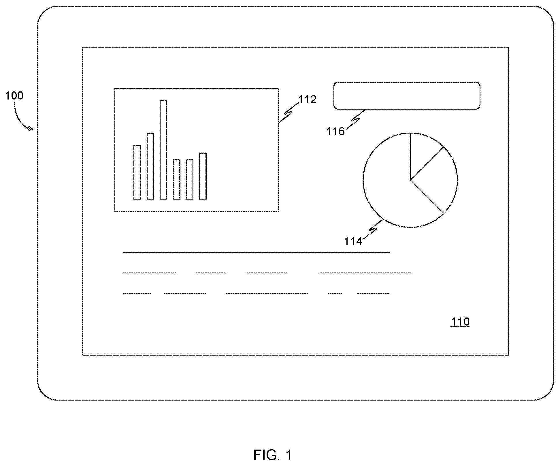 Patent US12430335 Figure 1 – System and method for improved cache utilization using an organizational memory to generate a dashboard