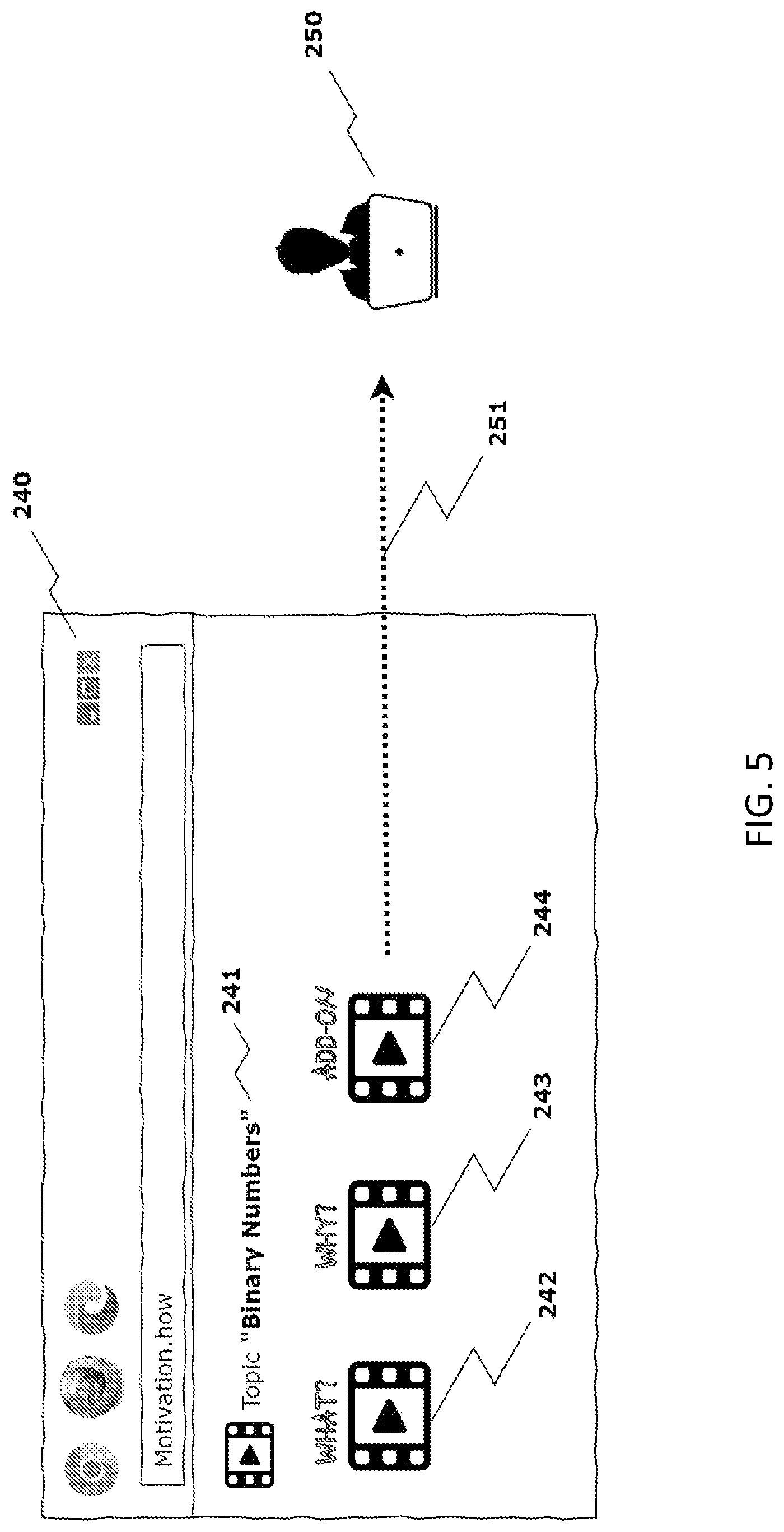 Patent US12430384 Figure 5 – Data retrieval and display with grouped context-based categorization in response to contextless keyword queries