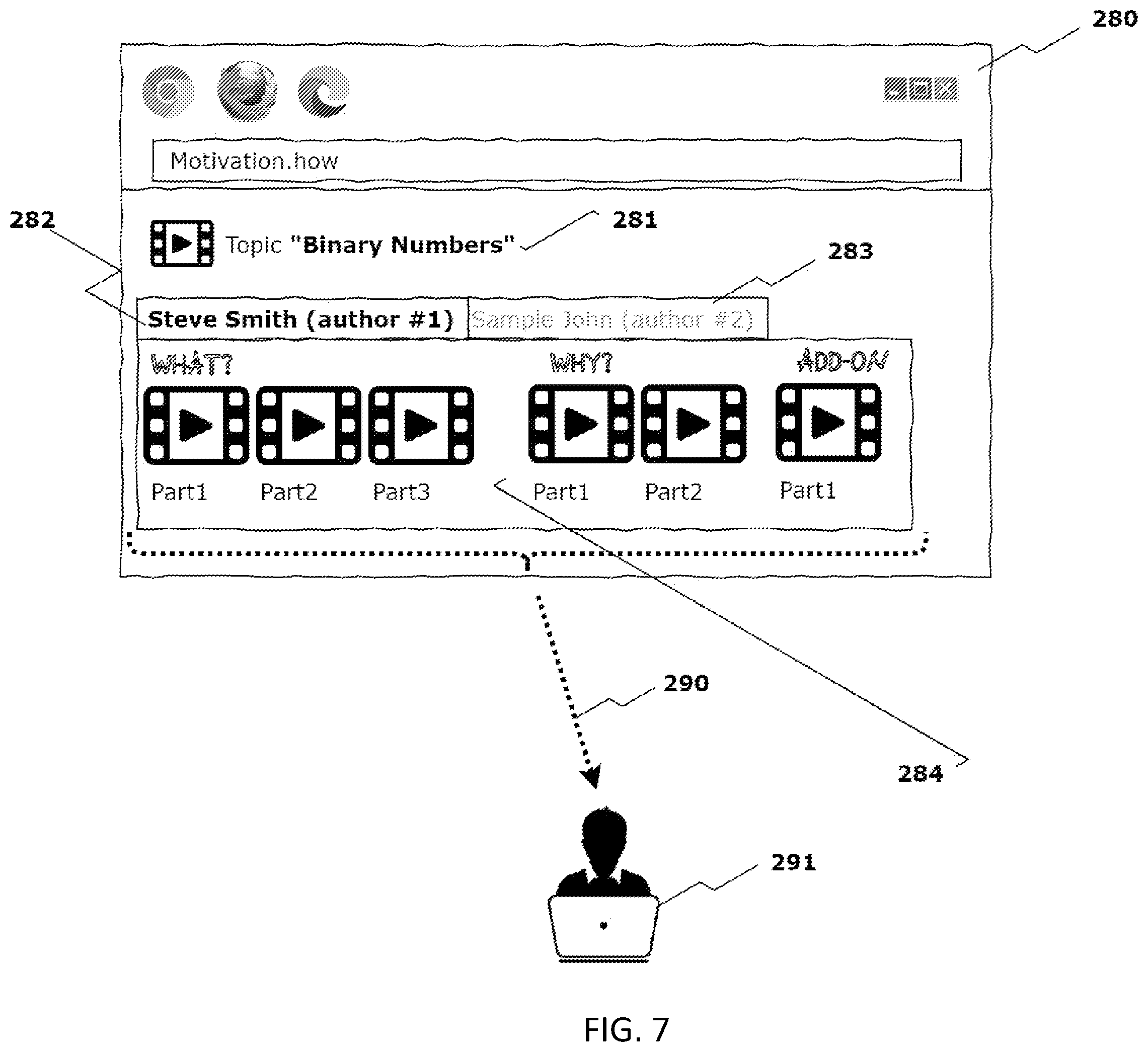 Patent US12430384 Figure 7 – Data retrieval and display with grouped context-based categorization in response to contextless keyword queries