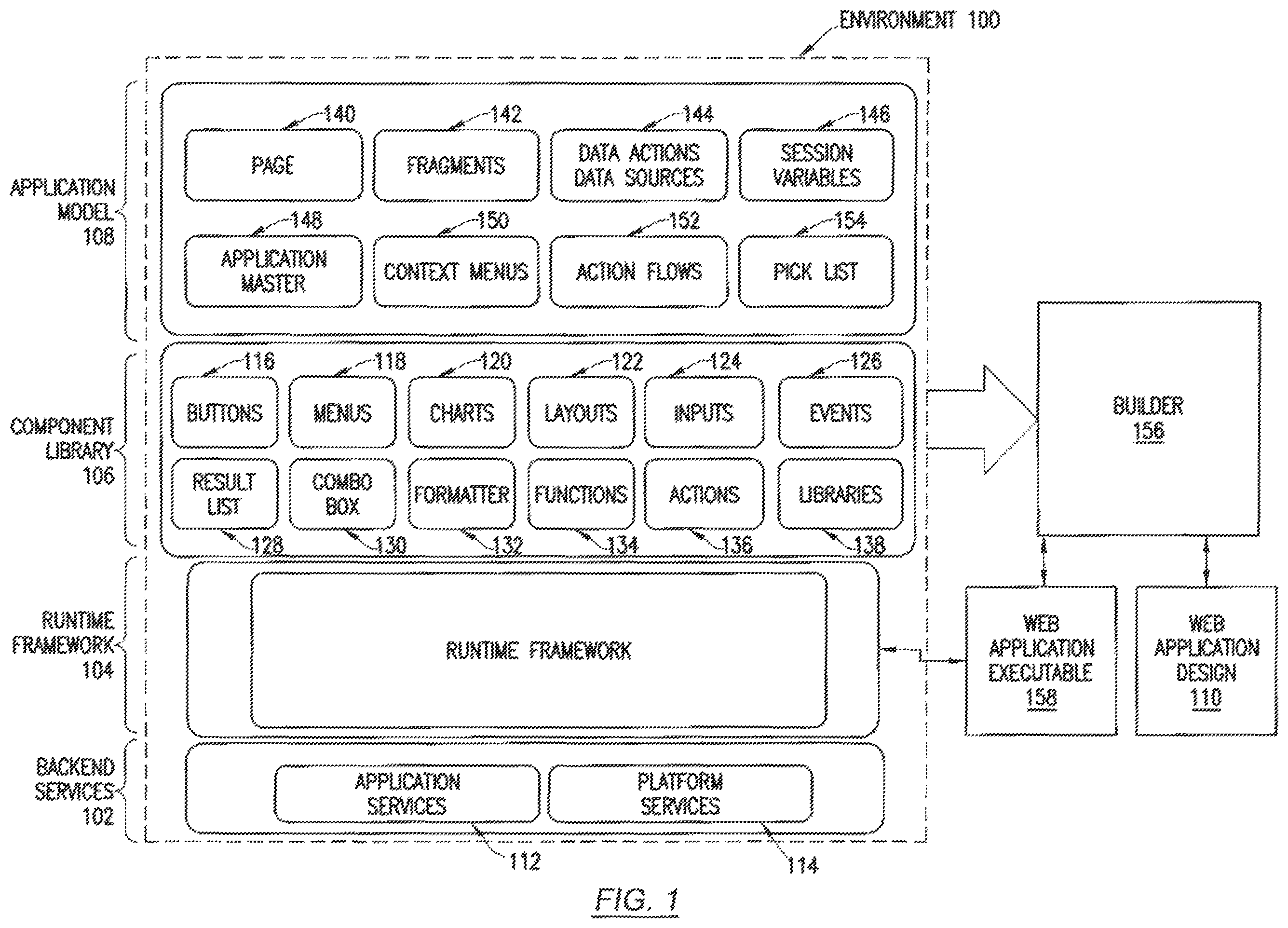 Patent US12430396 Figure 1 – Method and system for navigation control to select a target page from possible target pages