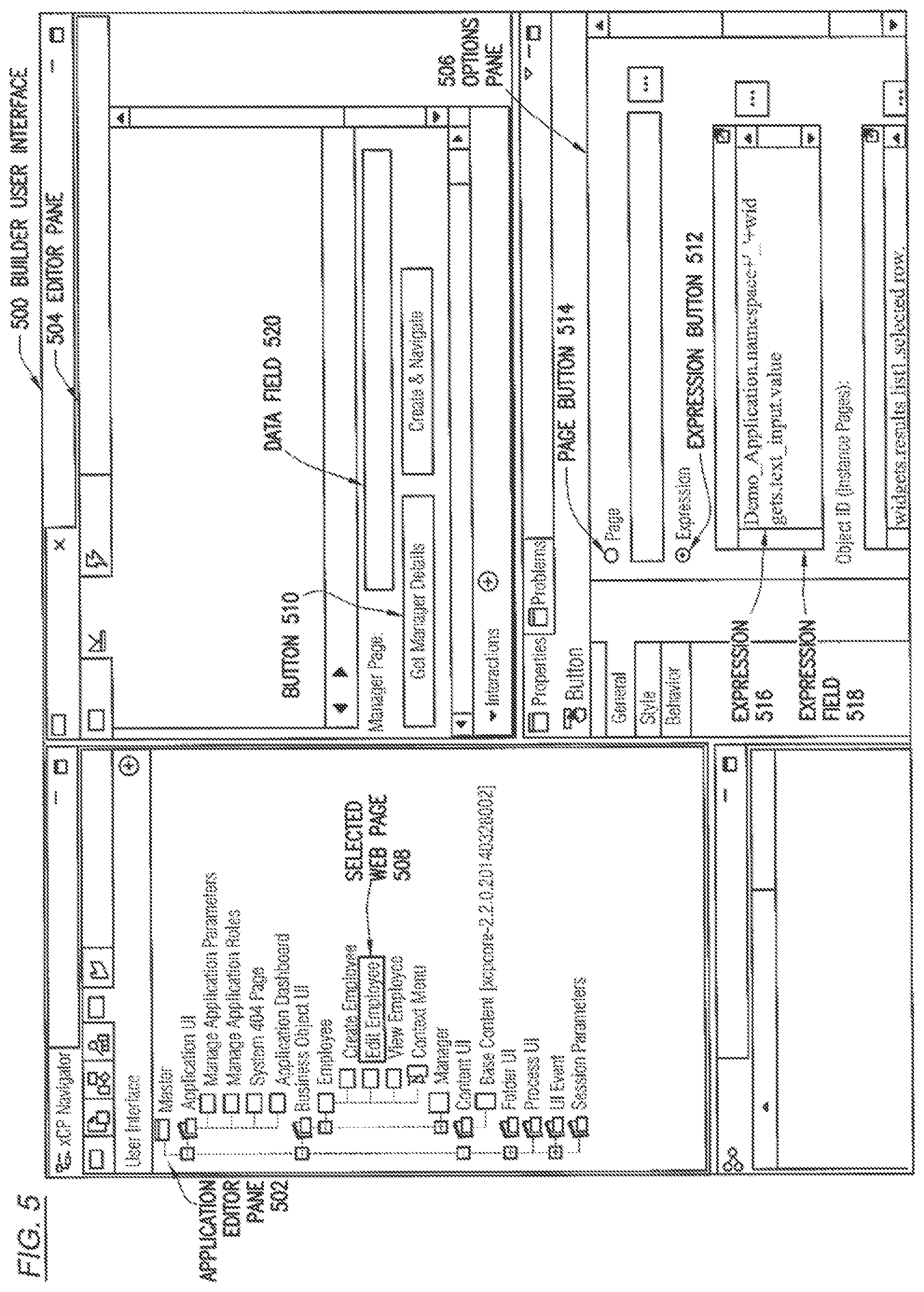 Patent US12430396 Figure 5 – Method and system for navigation control to select a target page from possible target pages