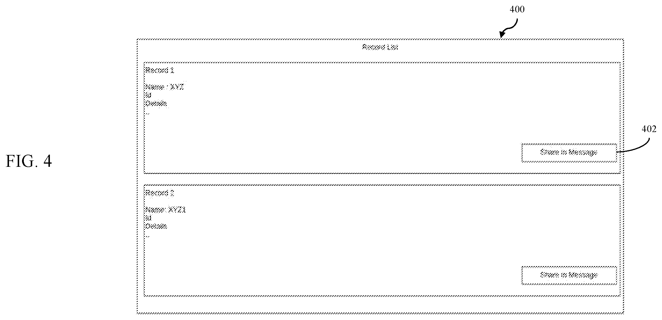 Patent US12430454 Figure 4 – Database systems and methods for securely sharing a record within a conversation