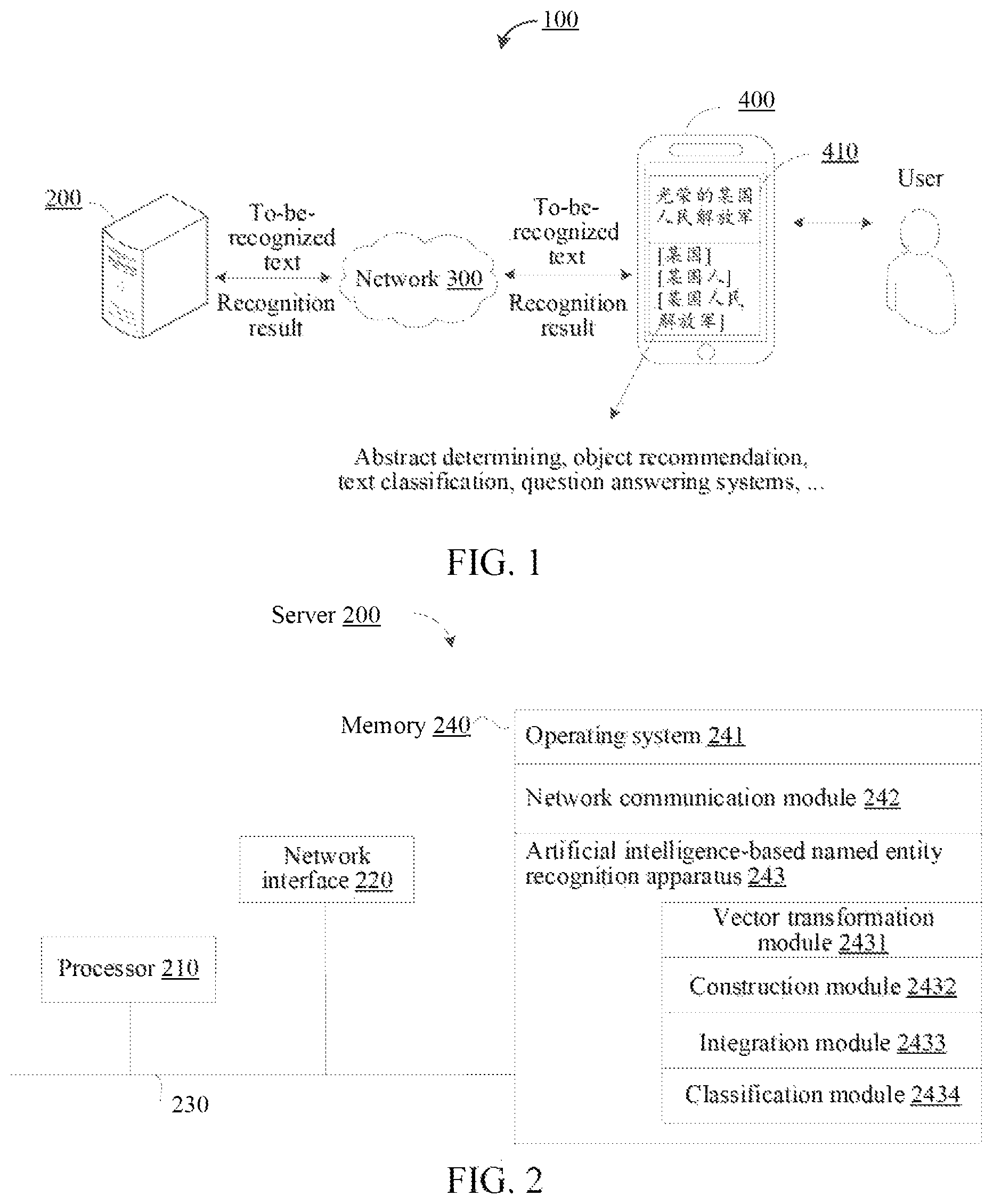 Patent US12430512 Figure 1 – Artificial intelligence-based named entity recognition method and apparatus, and electronic device