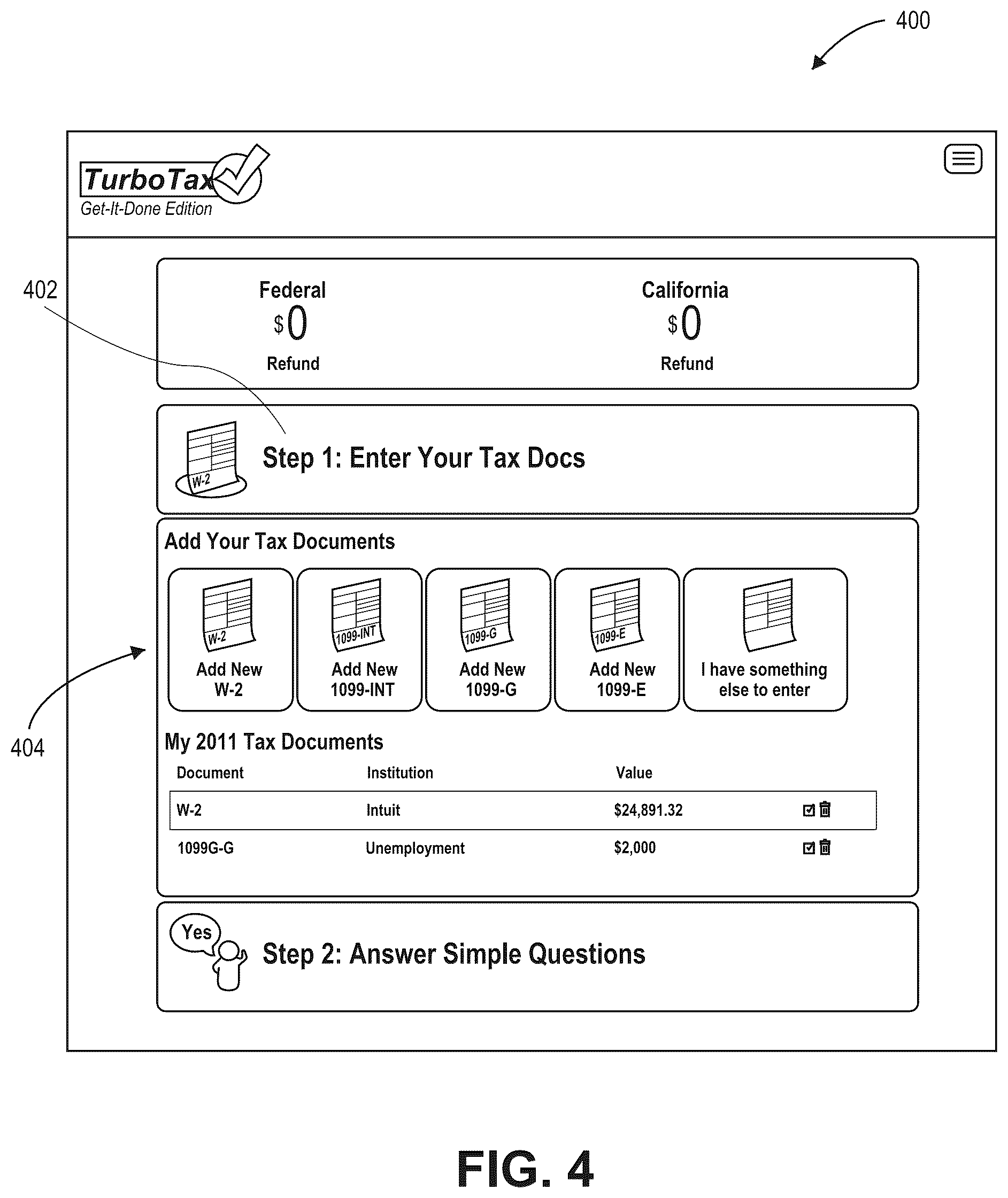 Patent US12430693 Figure 4 – Tax document imaging and processing