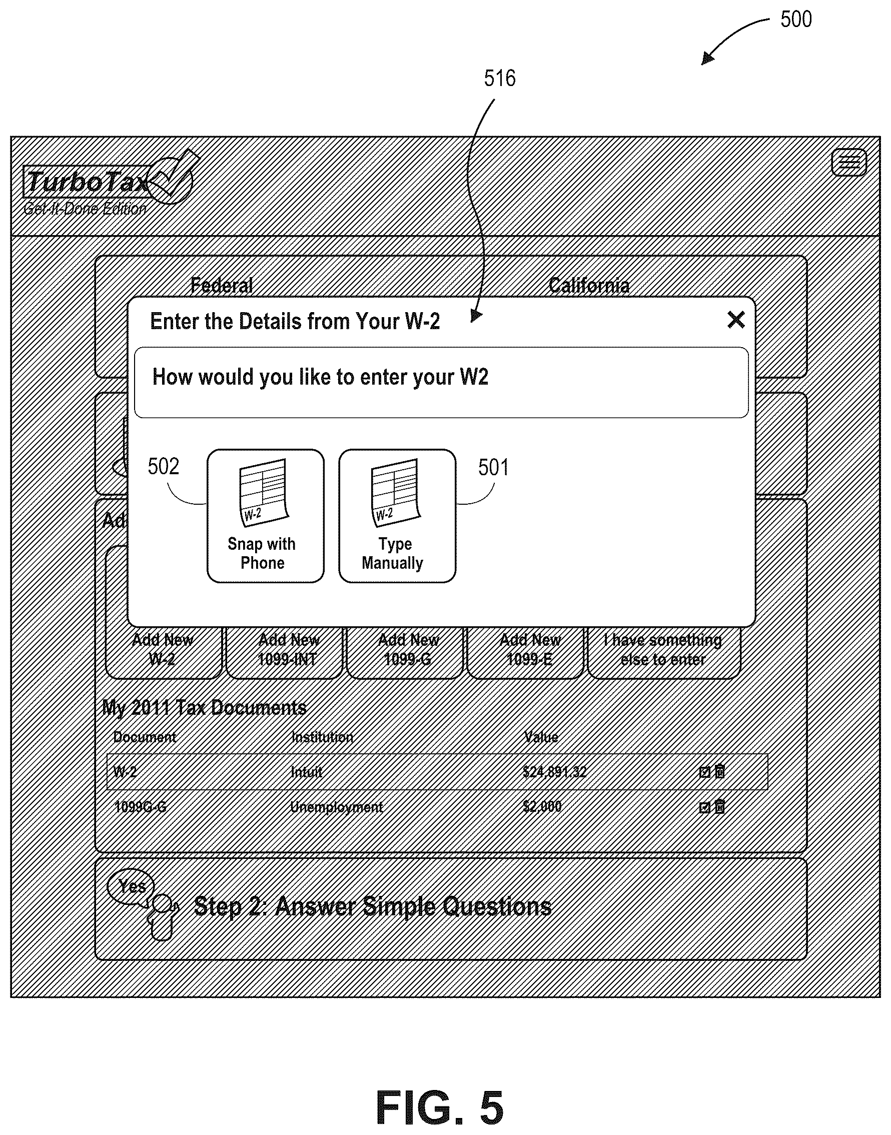 Patent US12430693 Figure 5 – Tax document imaging and processing