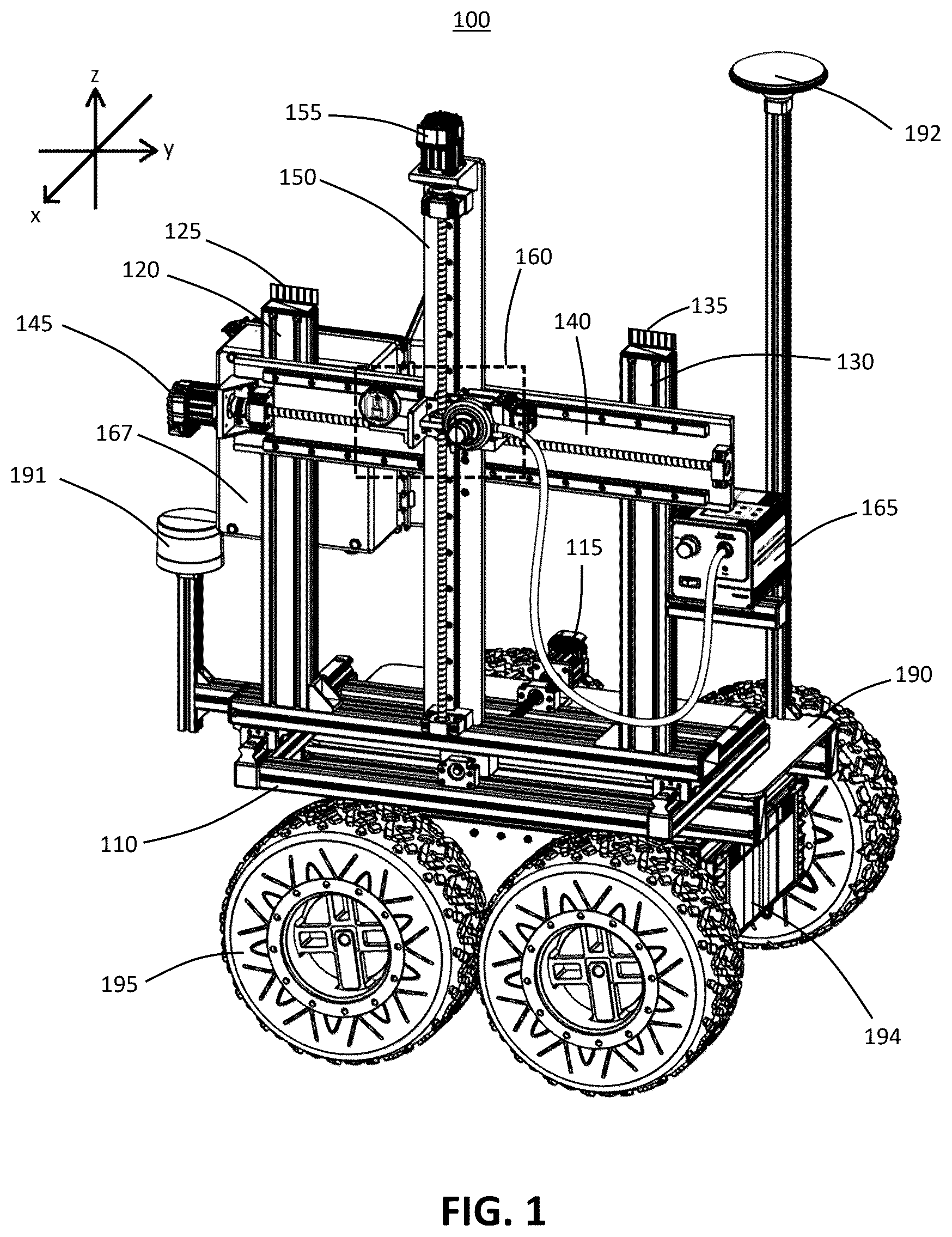 Patent US12430737 Figure 1 – Agricultural system