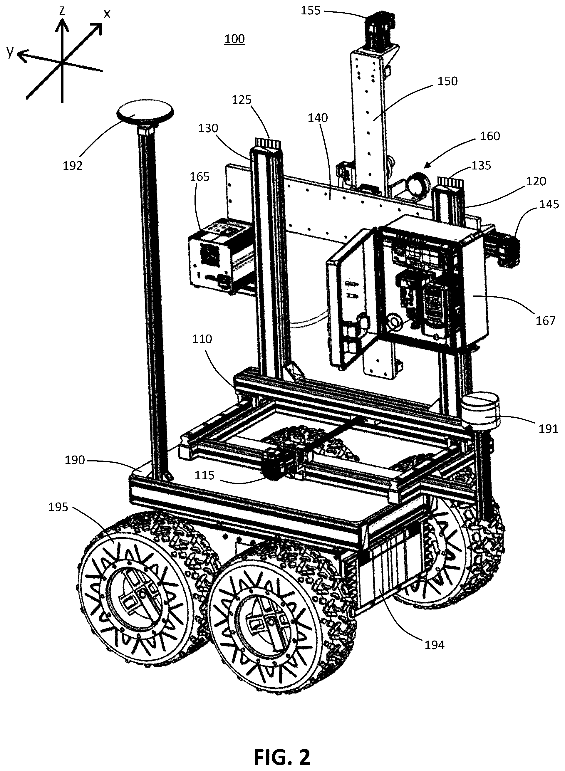 Patent US12430737 Figure 2 – Agricultural system