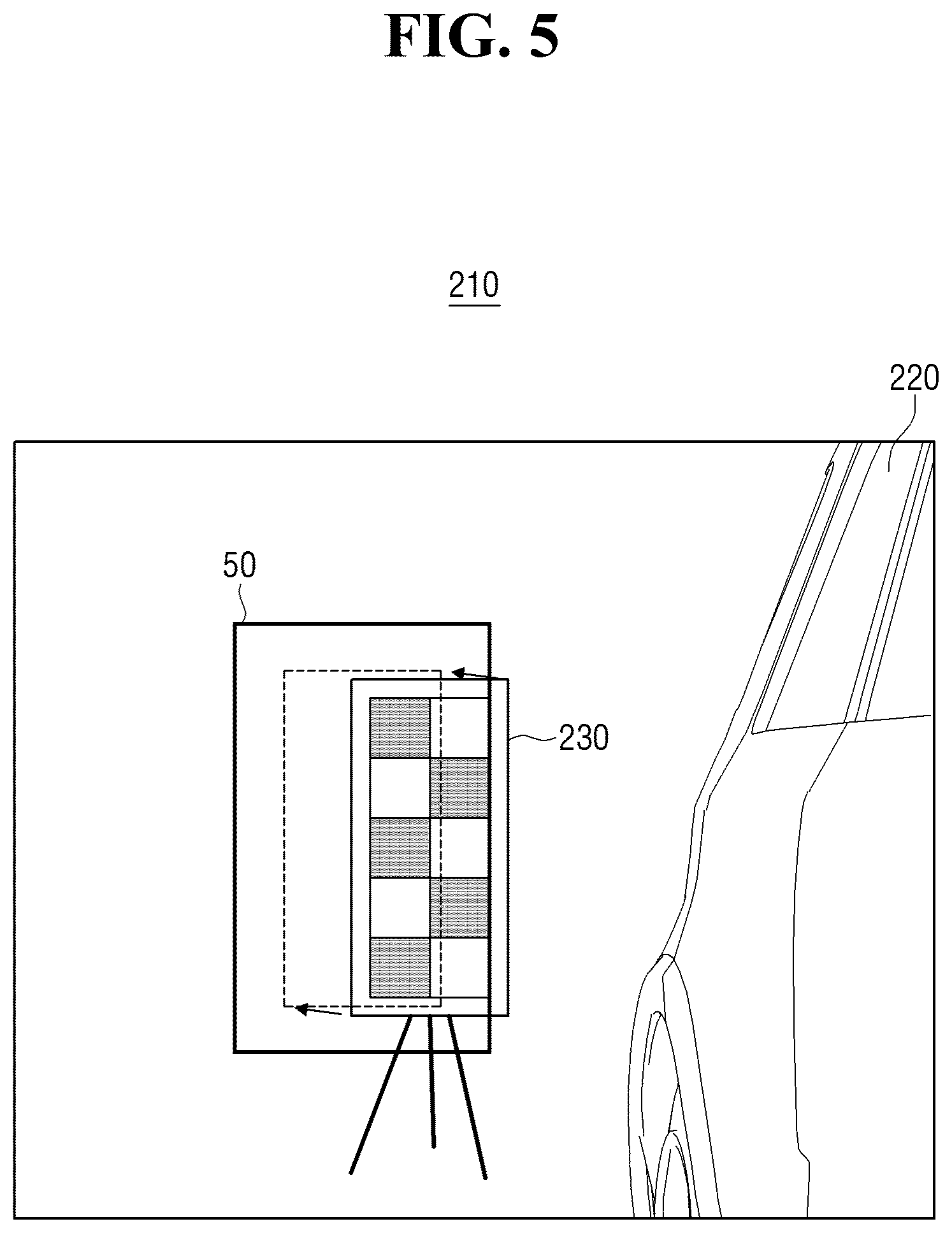 Patent US12430801 Figure 5 – Camera calibration for a digitial side mirror system