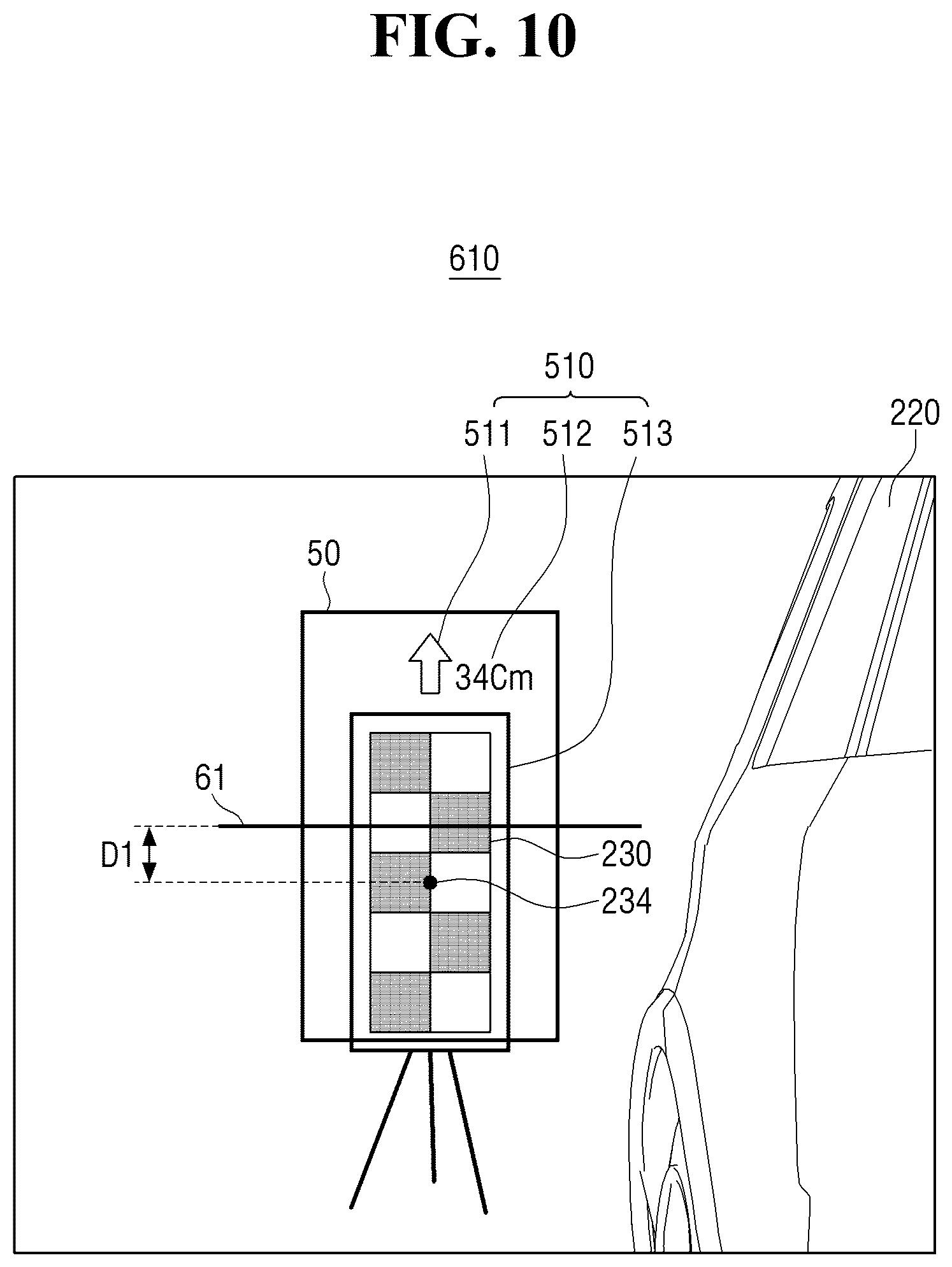 Patent US12430801 Figure 10 – Camera calibration for a digitial side mirror system