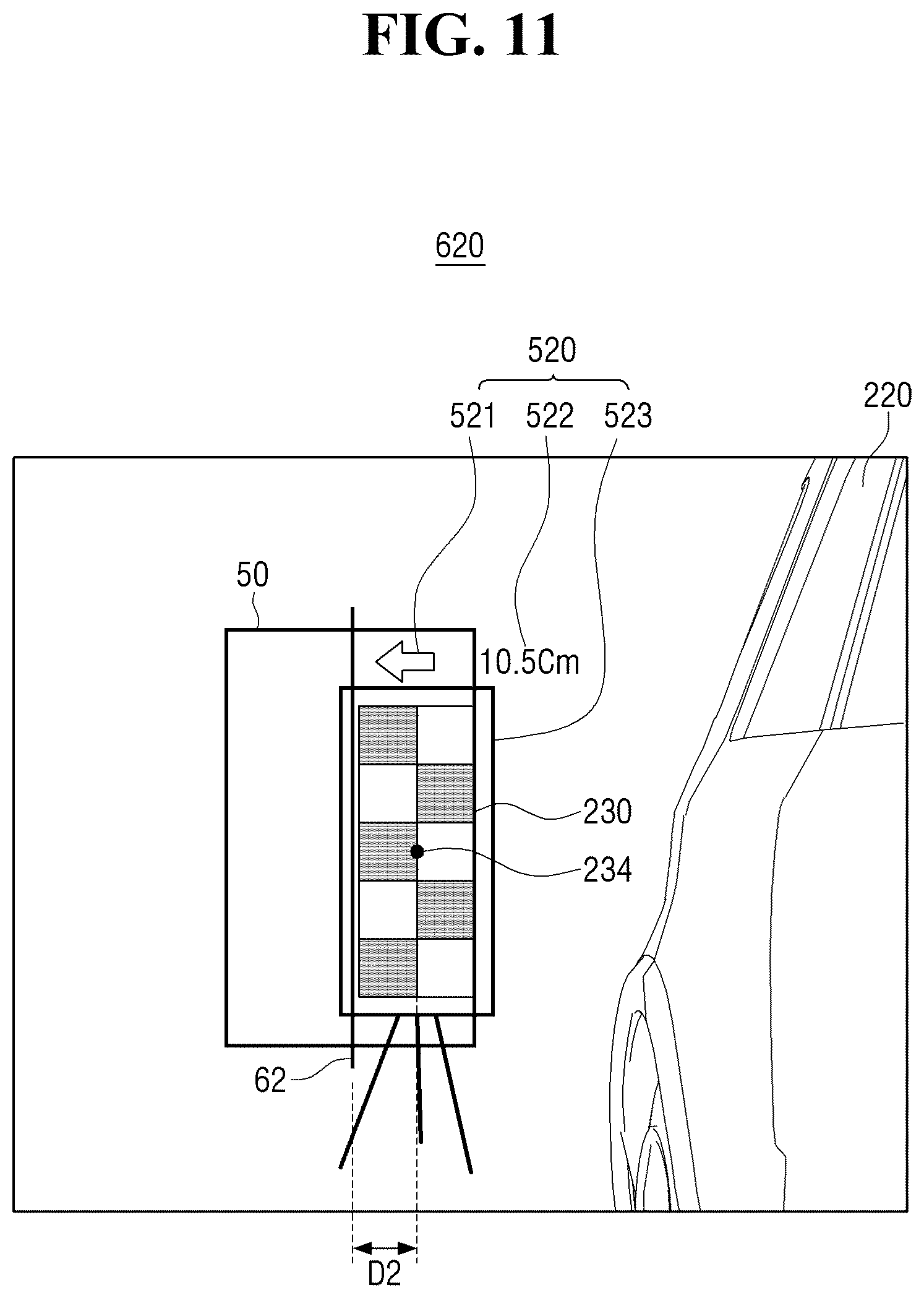 Patent US12430801 Figure 11 – Camera calibration for a digitial side mirror system