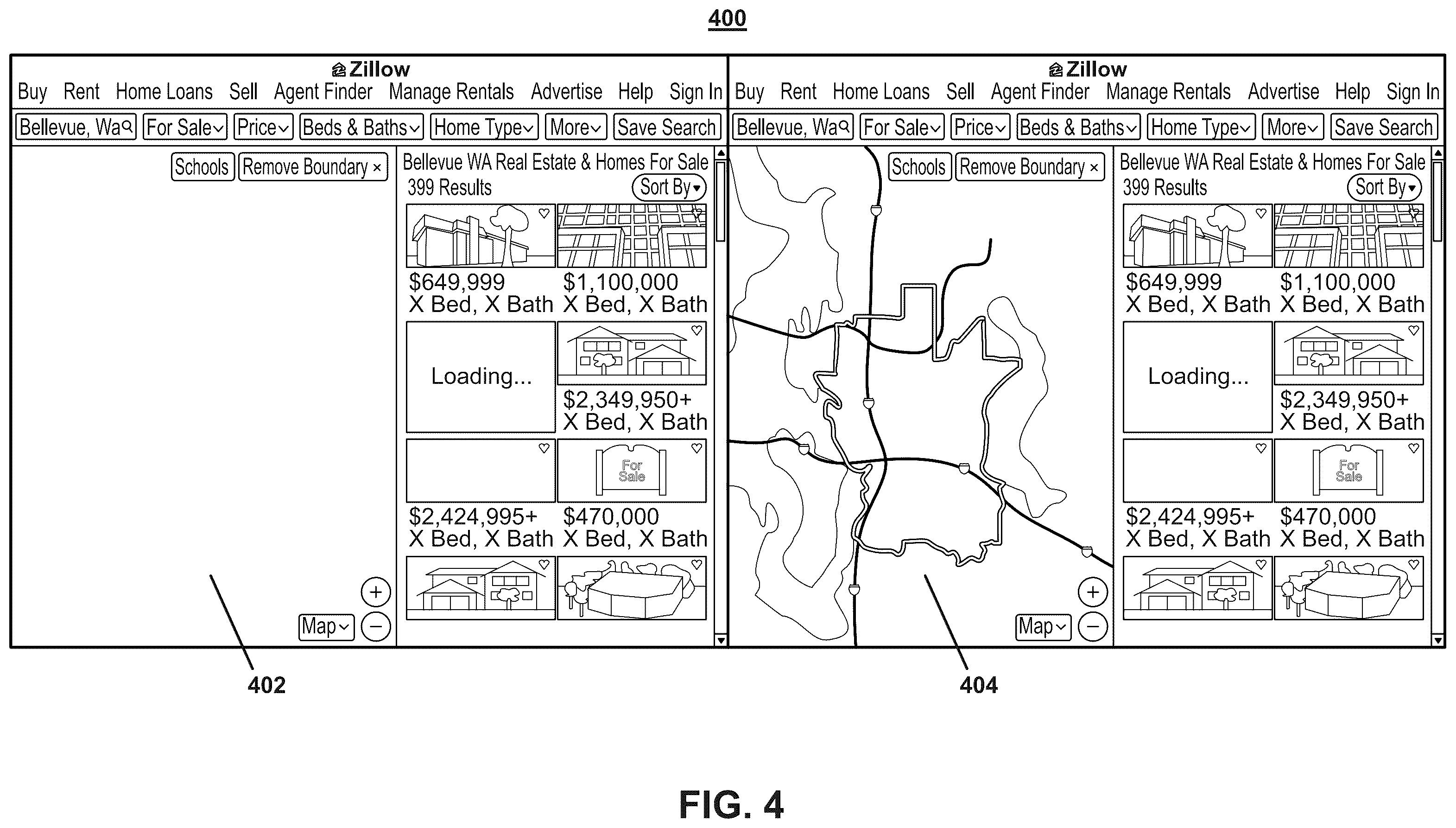 Patent US12430811 Figure 4 – Optimized dynamic content loading systems and methods