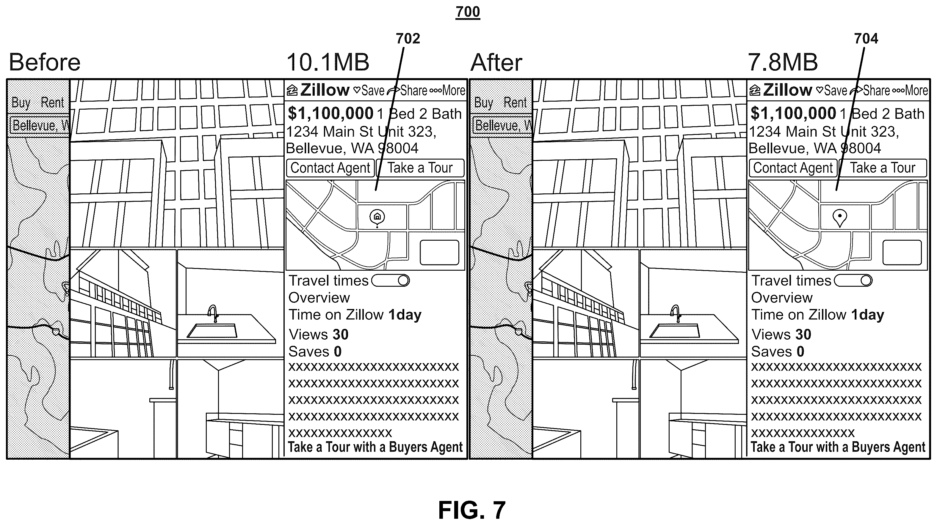 Patent US12430811 Figure 7 – Optimized dynamic content loading systems and methods