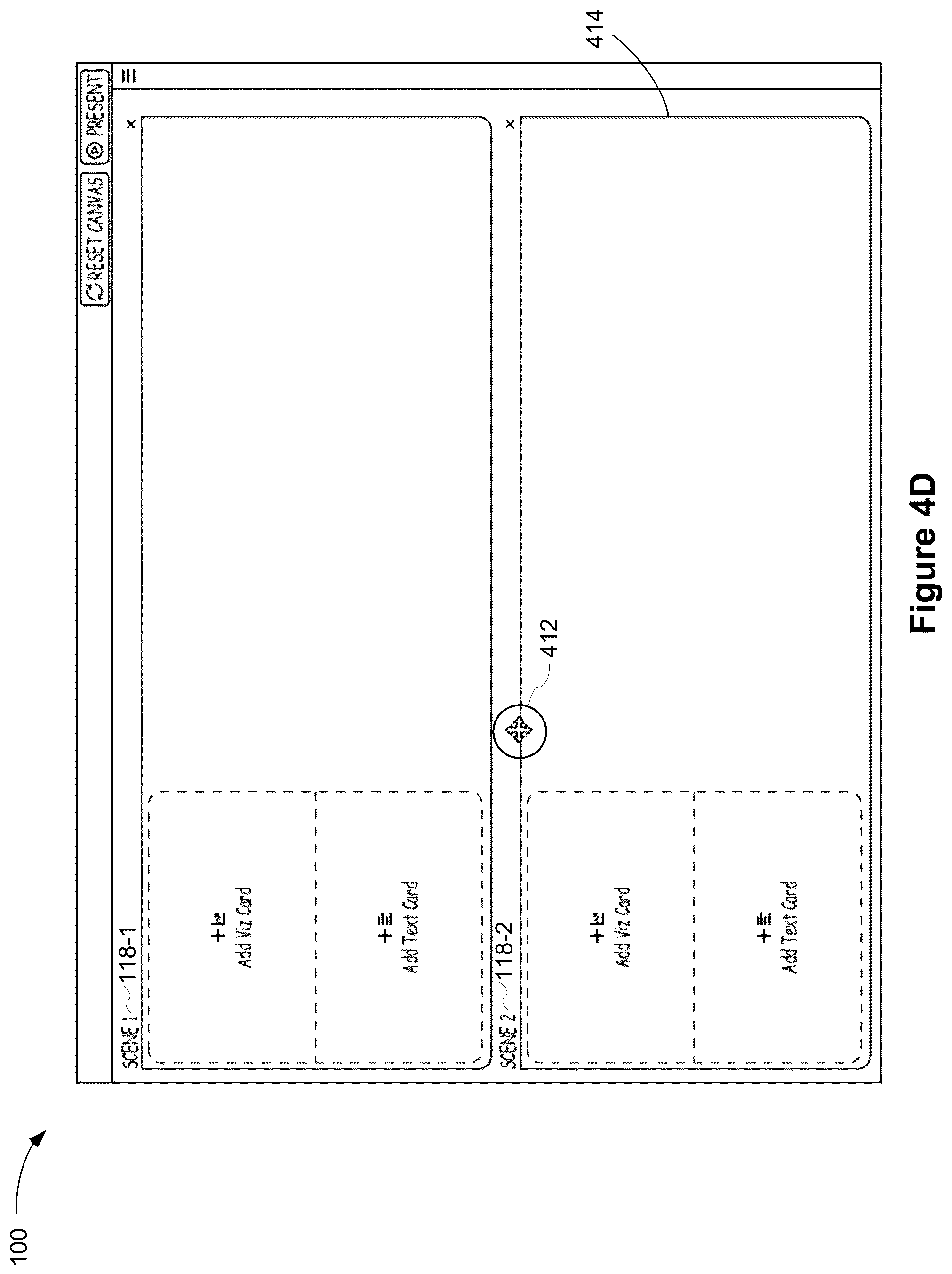 Patent US12430828 Figure 8 – User interface for presenting time series metrics