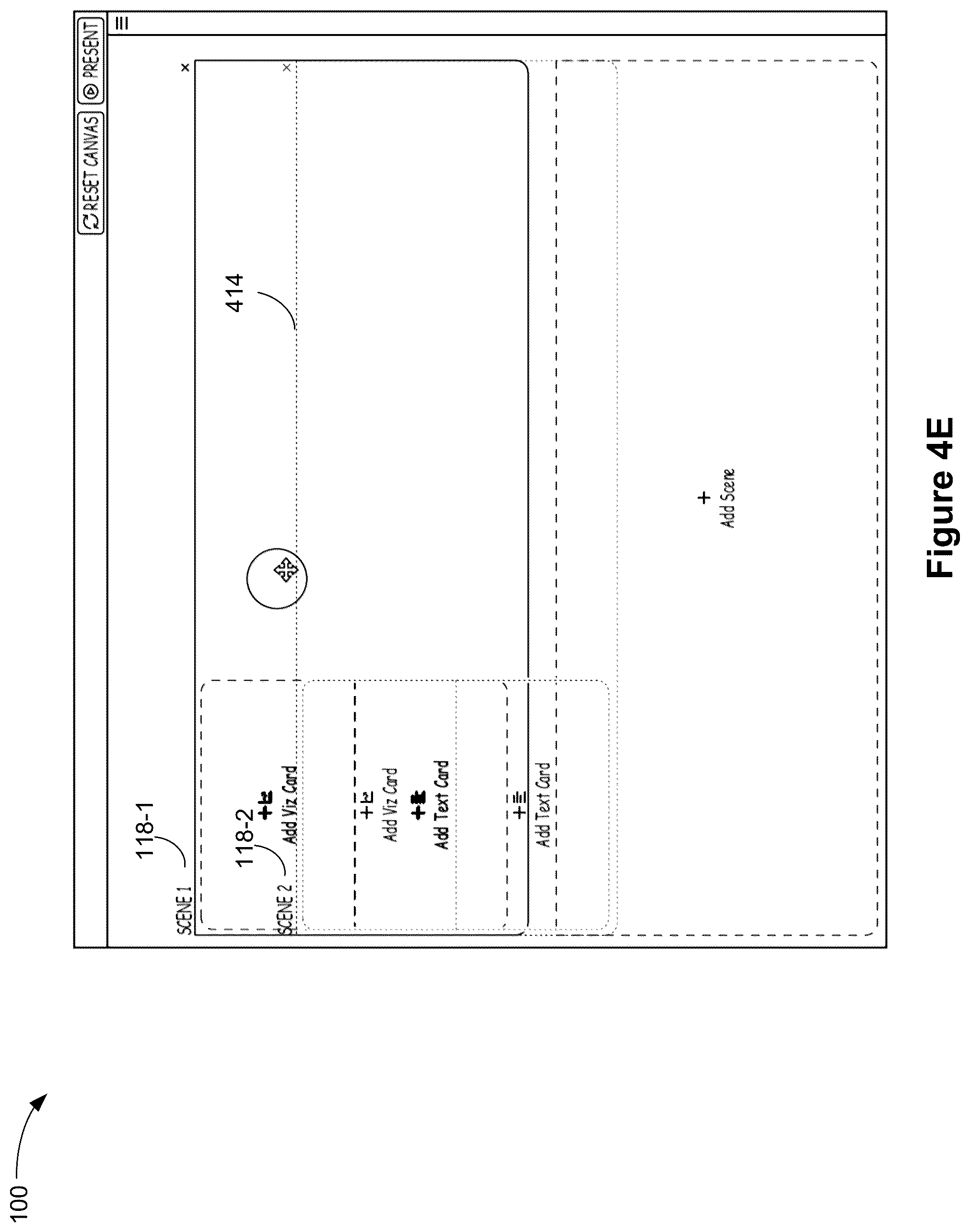 Patent US12430828 Figure 9 – User interface for presenting time series metrics