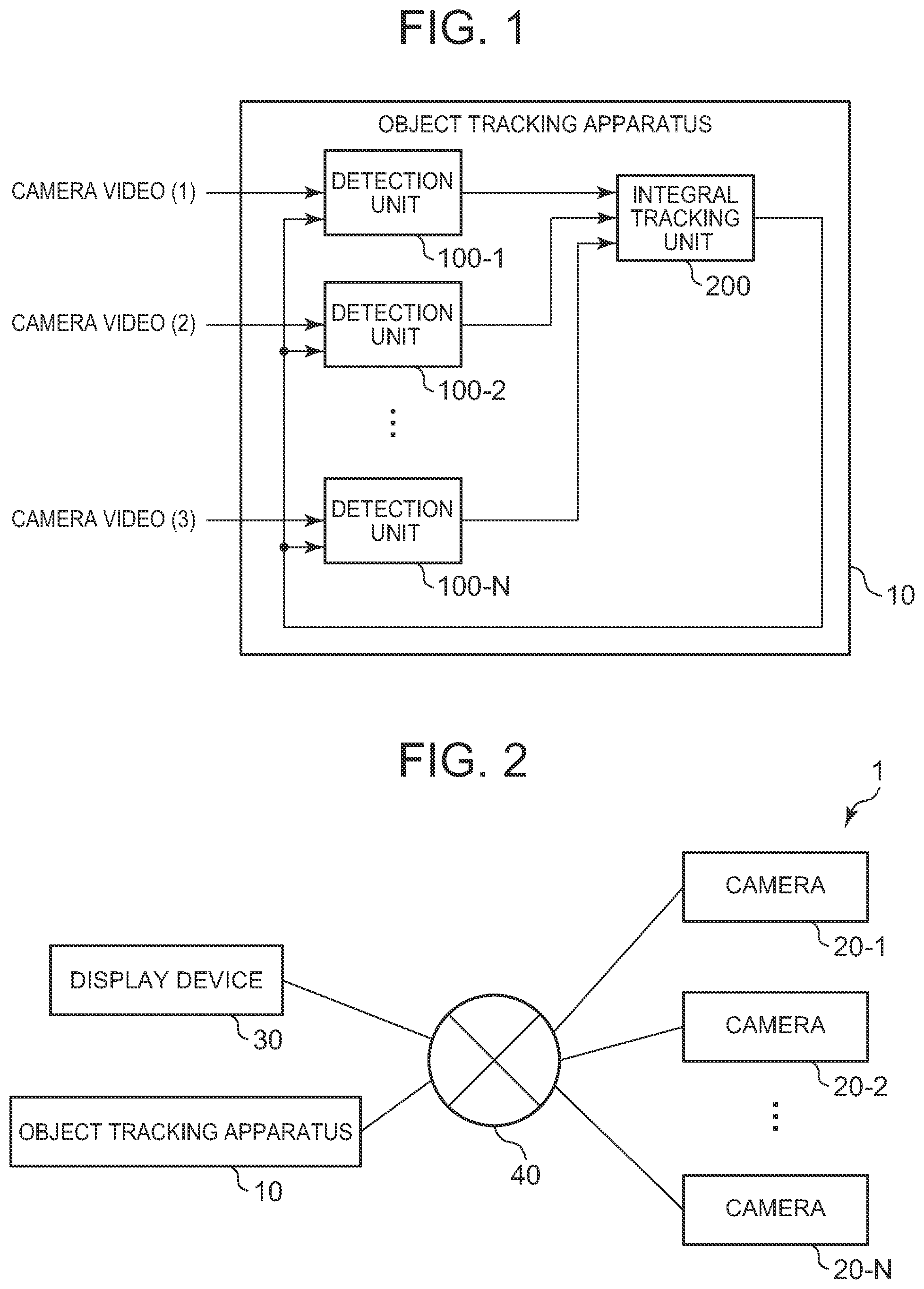 Patent US12430920 Figure 1 – Object tracking apparatus, object tracking system, object tracking method, display control device, object detection device, and computer-readable medium