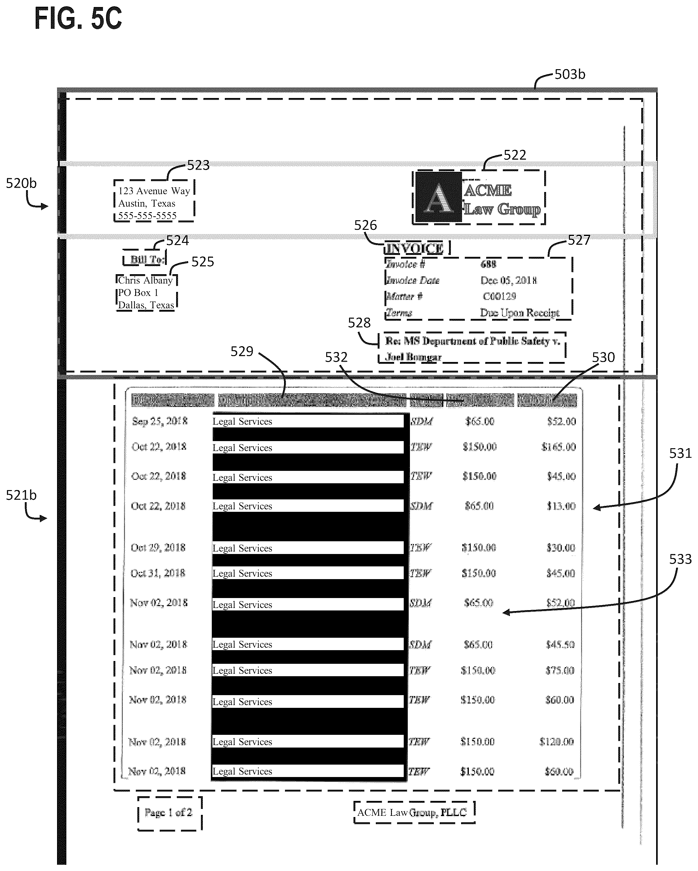 Patent US12430938 Figure 7 – Predicting missing entity identities in image-type documents