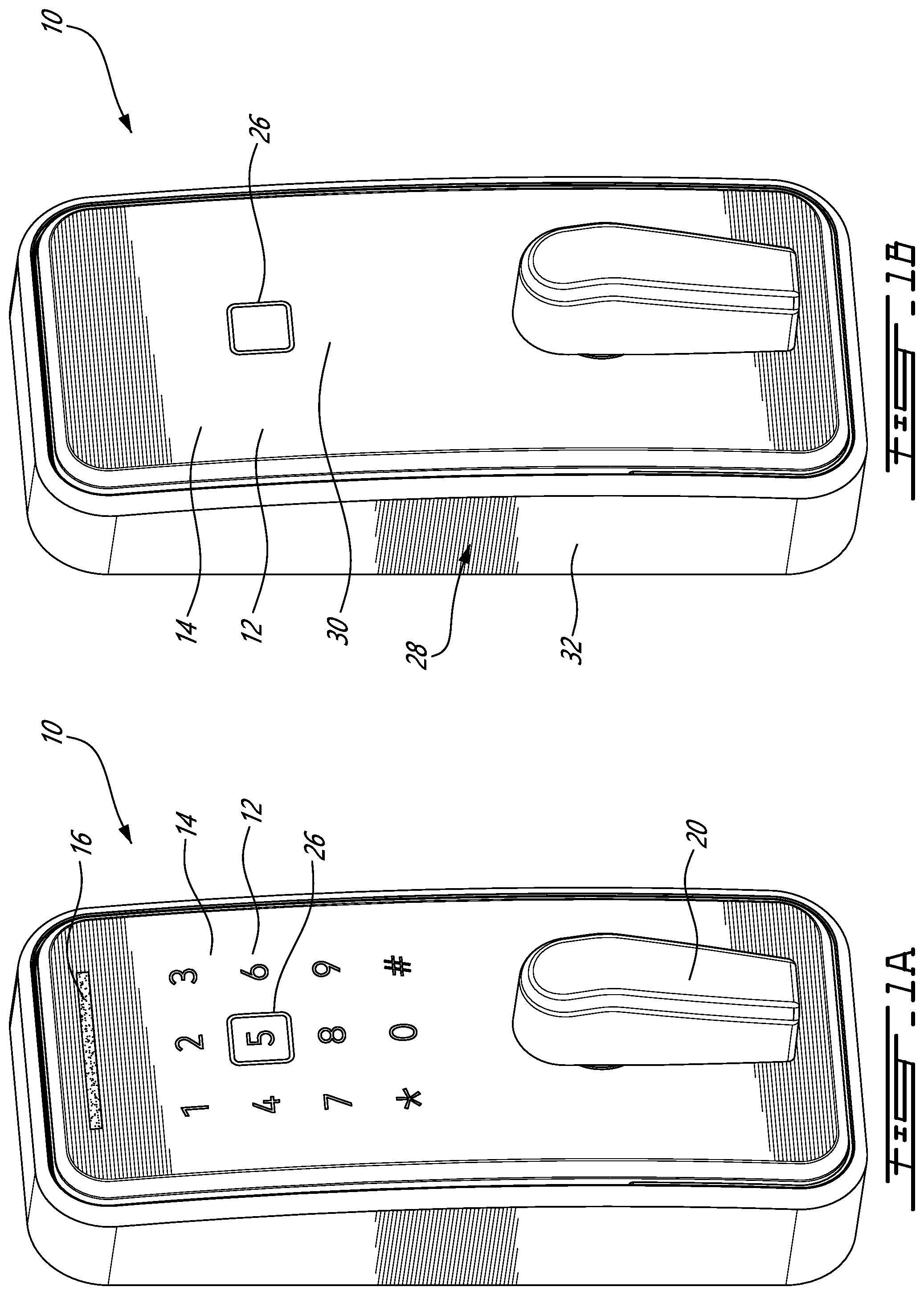 Patent US12430969 Figure 1 – Electronic lock