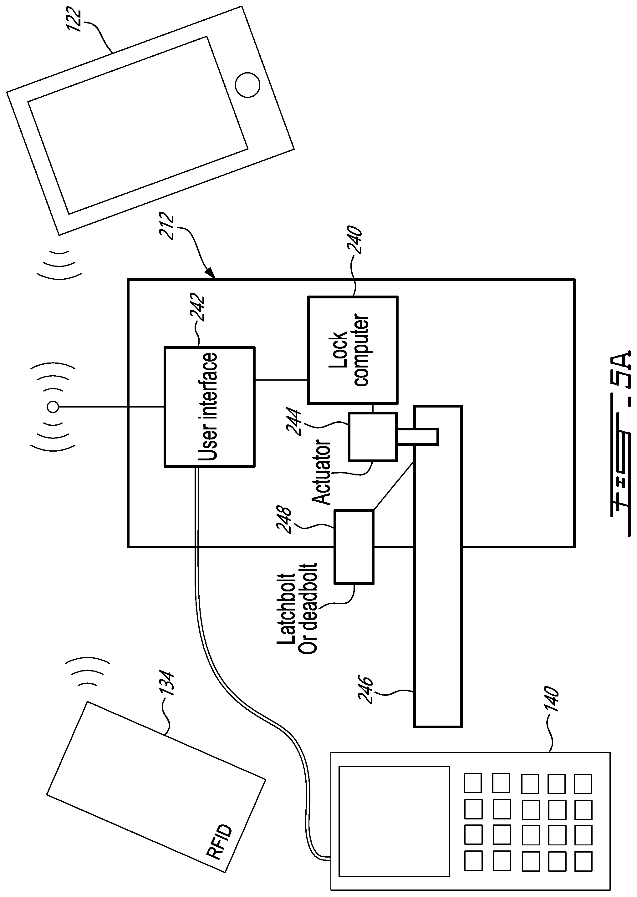 Patent US12430969 Figure 4 – Electronic lock