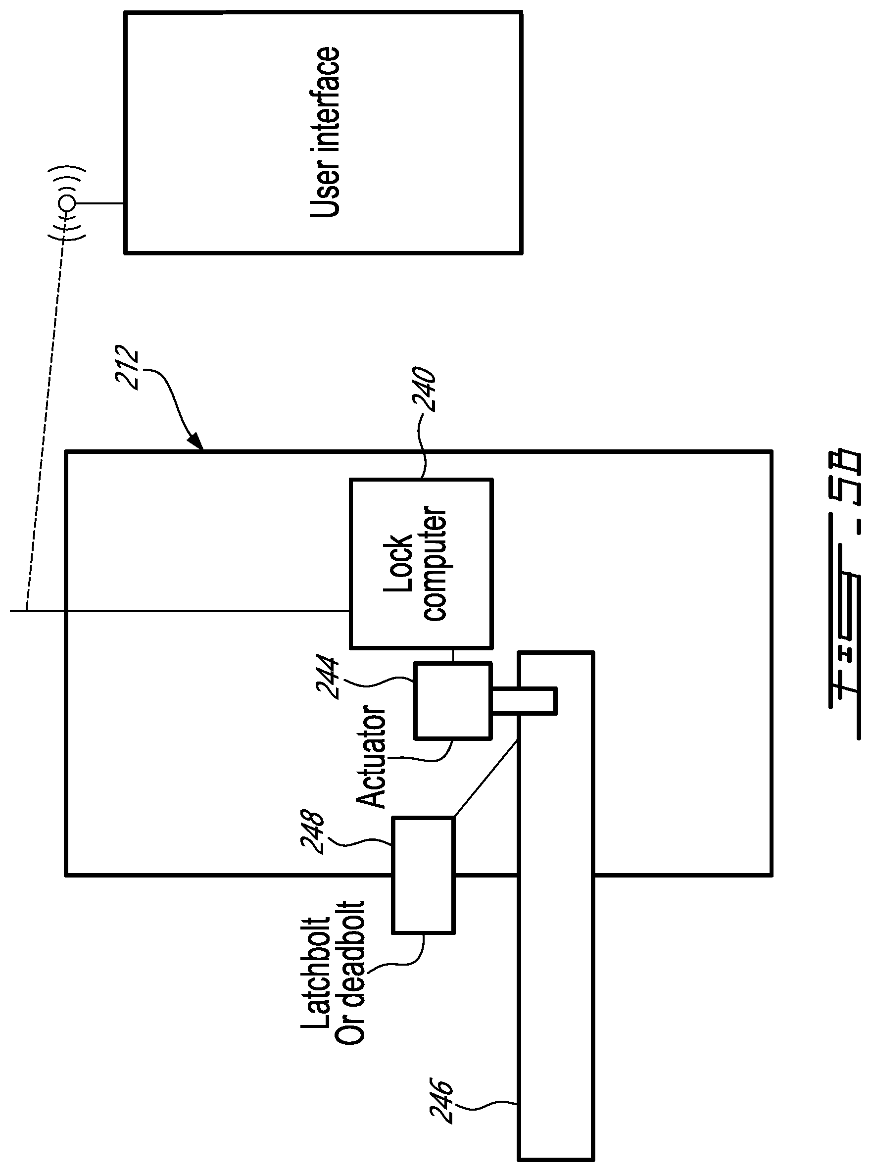 Patent US12430969 Figure 5 – Electronic lock