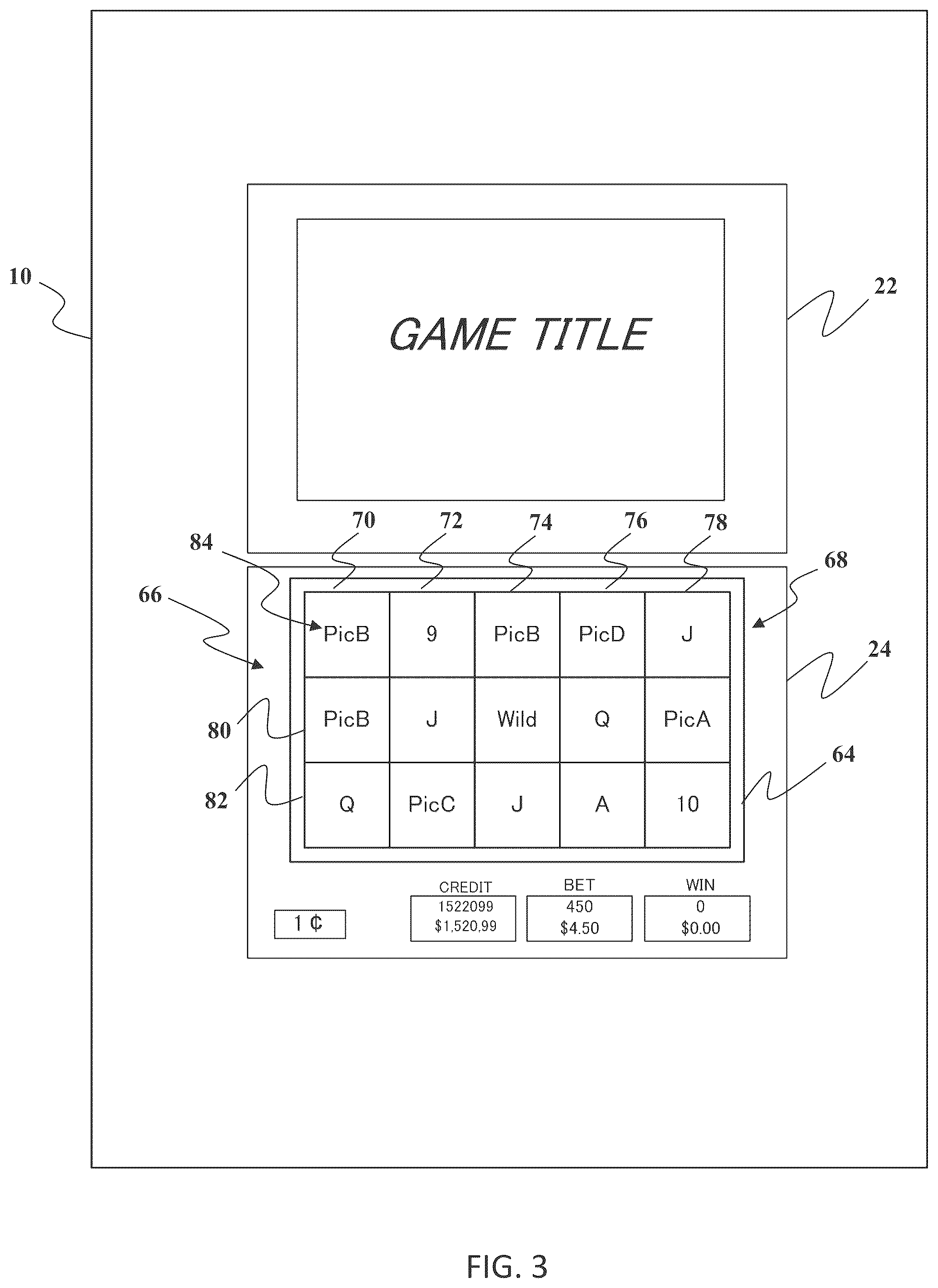 Patent US12430980 Figure 8 – Gaming machine and control method for operating gaming machines to display computer animated reel games