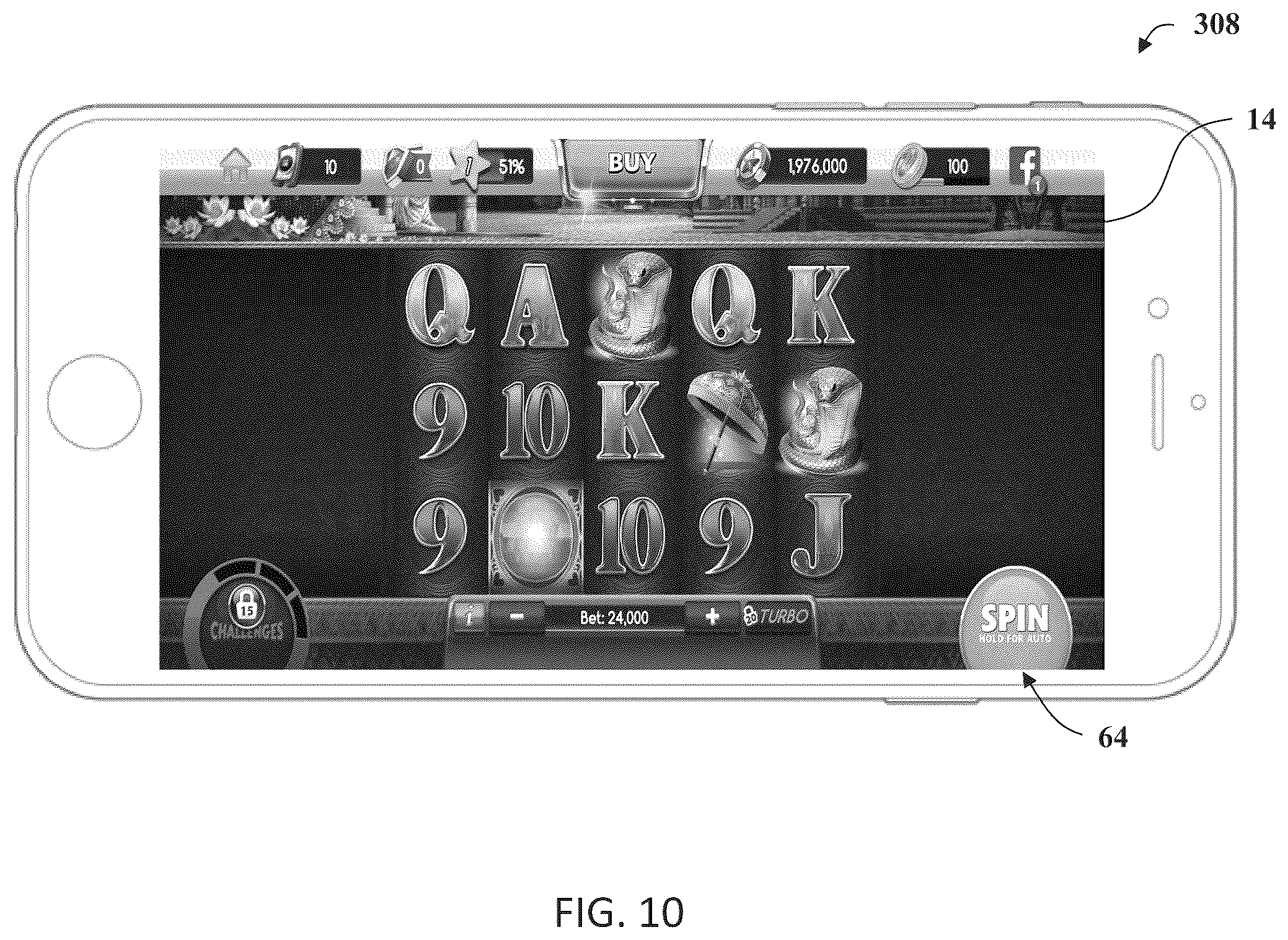 Patent US12430980 Figure 15 – Gaming machine and control method for operating gaming machines to display computer animated reel games