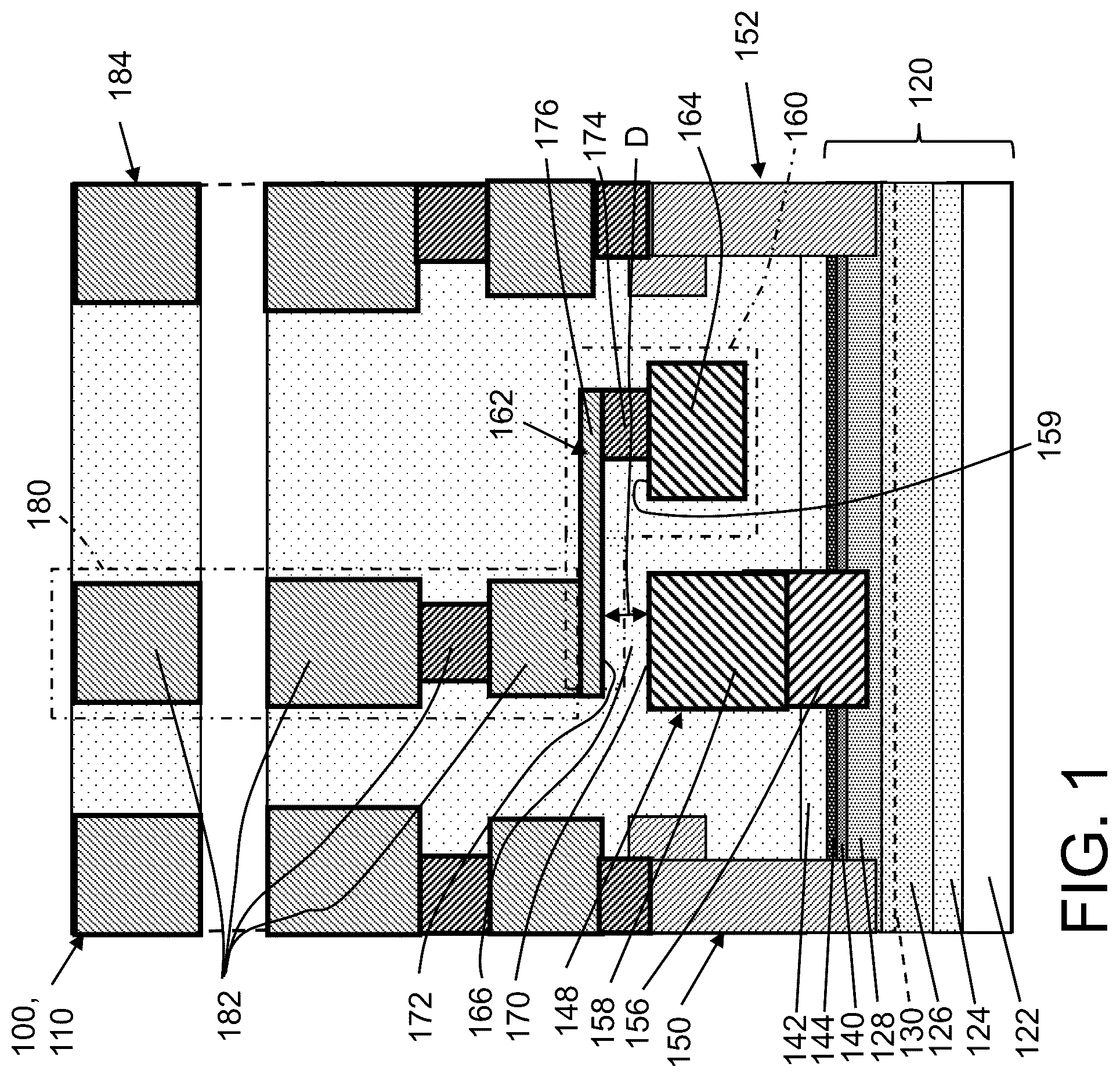 Patent US12433000 Figure 1 – Field plate structure to reduce self-heating in transistor and related method