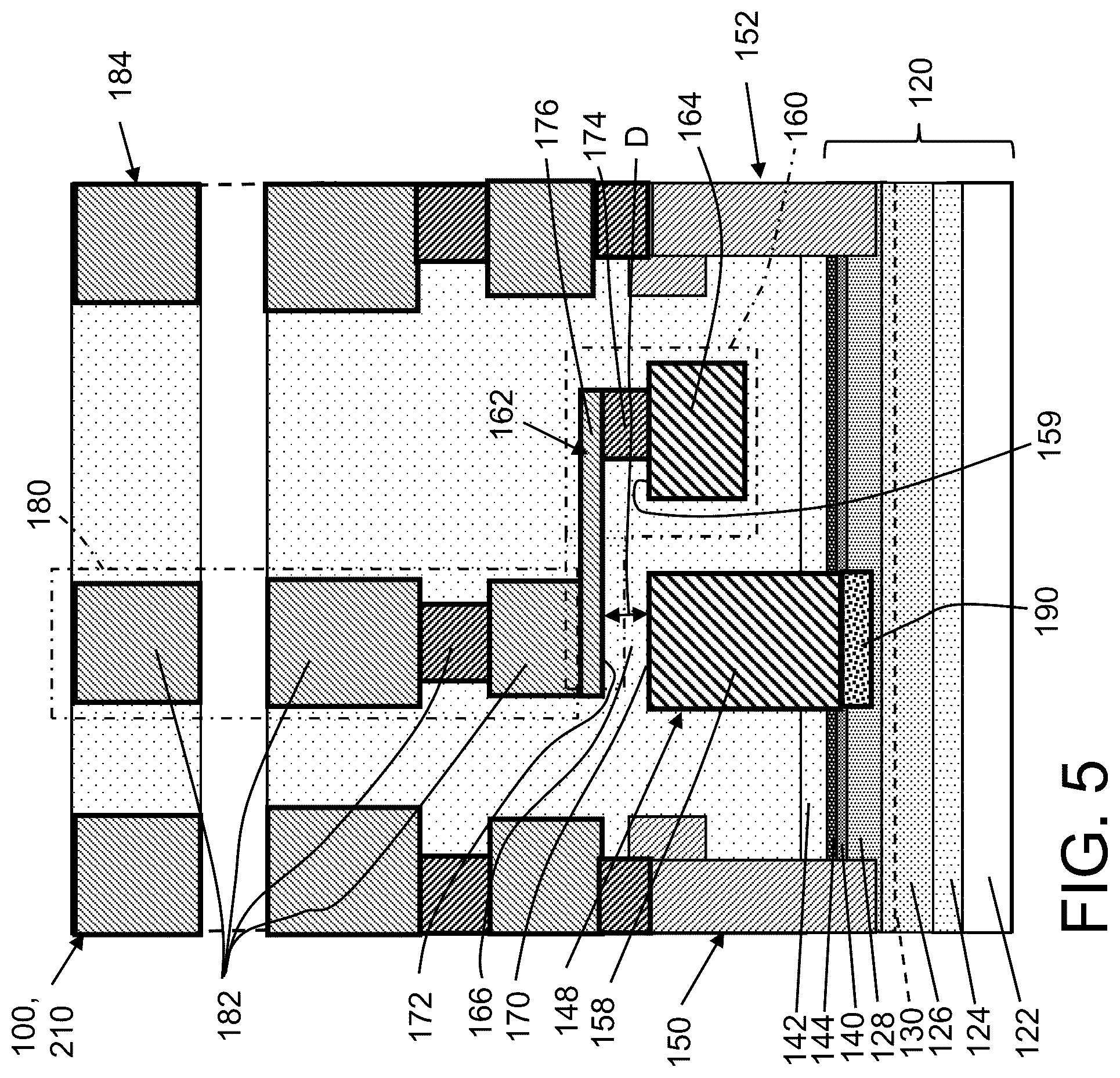 Patent US12433000 Figure 5 – Field plate structure to reduce self-heating in transistor and related method