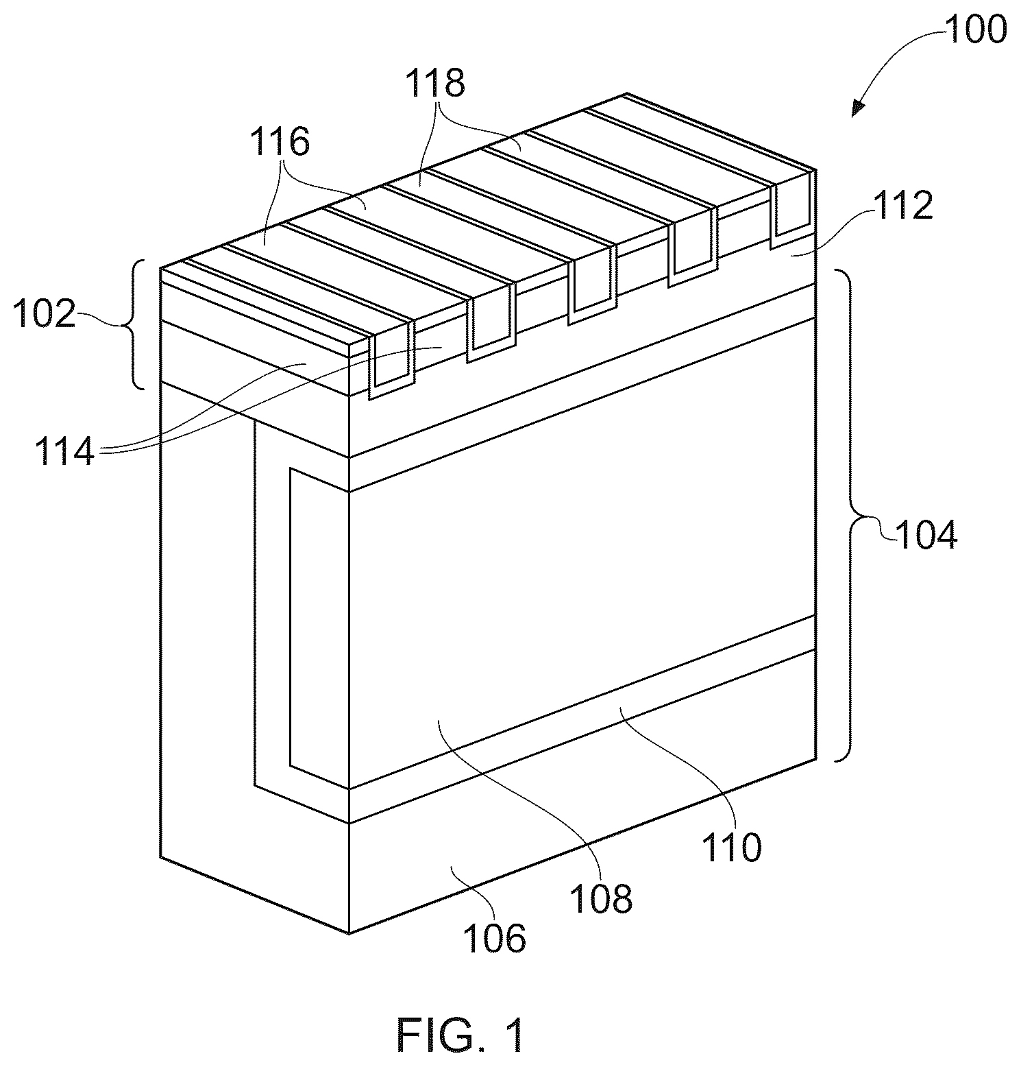 Patent US12433001 Figure 1 – Semiconductor device and method of manufacture