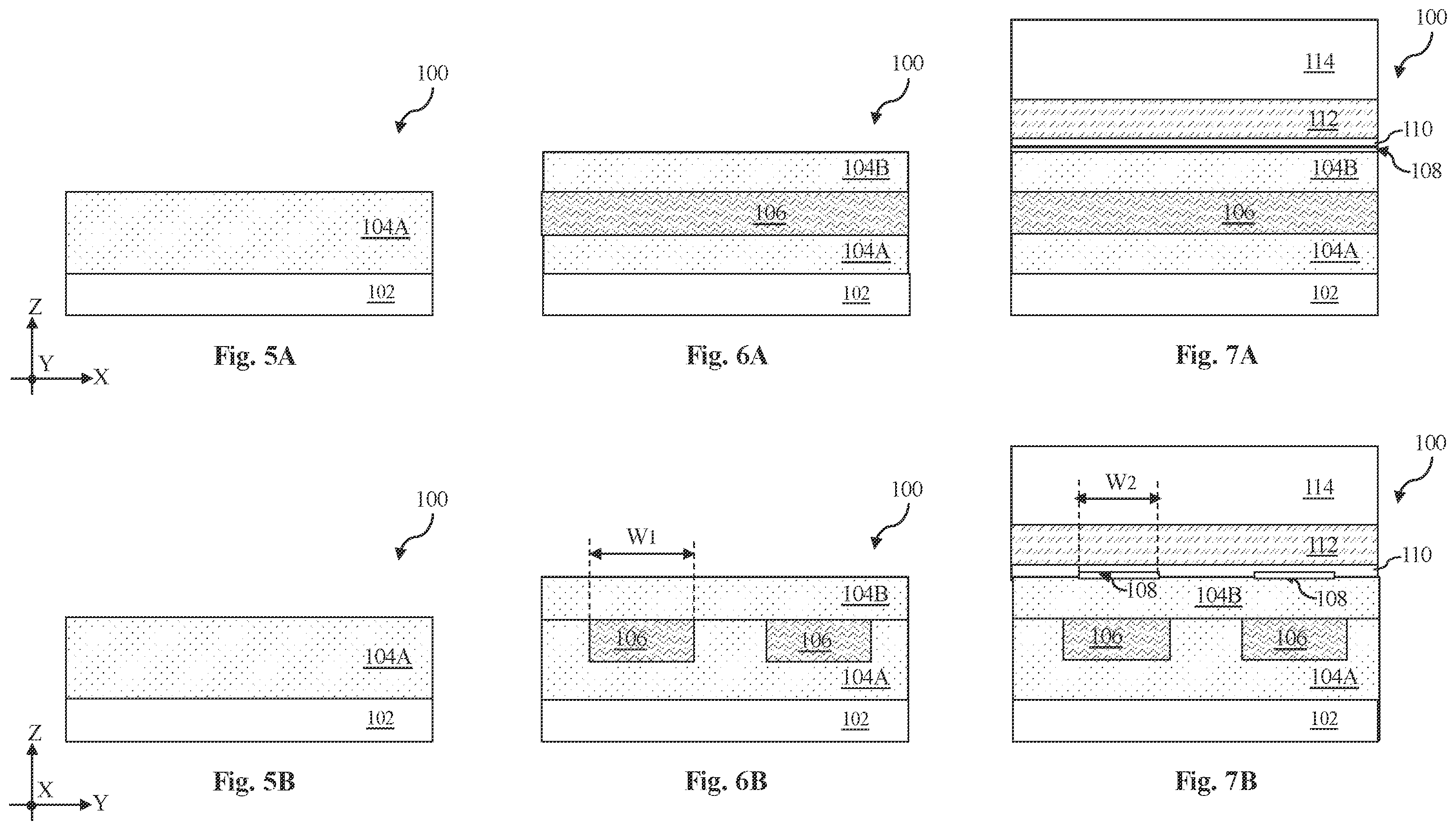 Patent US12433003 Figure 4 – 2D-channel transistor structure with asymmetric substrate contacts