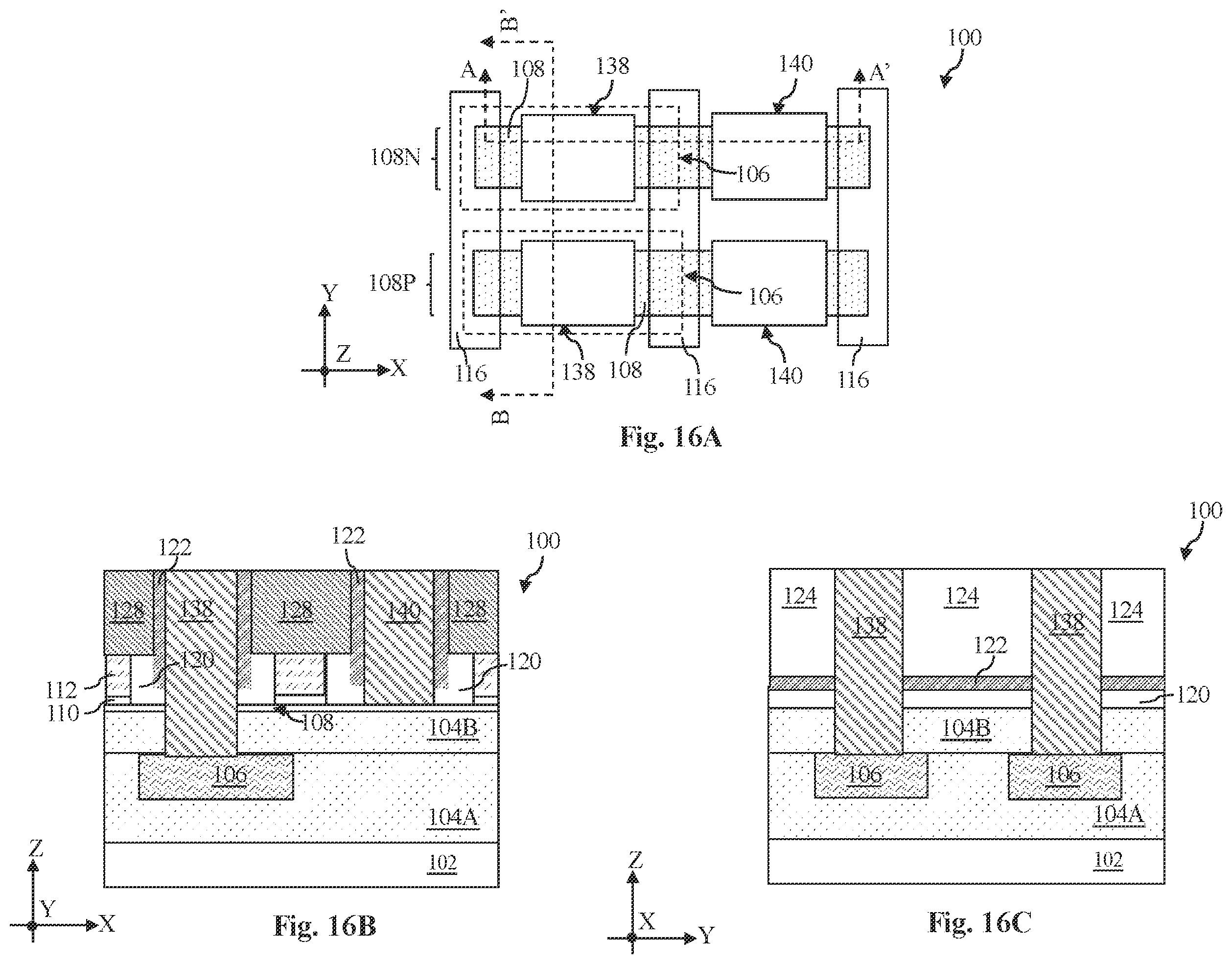 Patent US12433003 Figure 8 – 2D-channel transistor structure with asymmetric substrate contacts